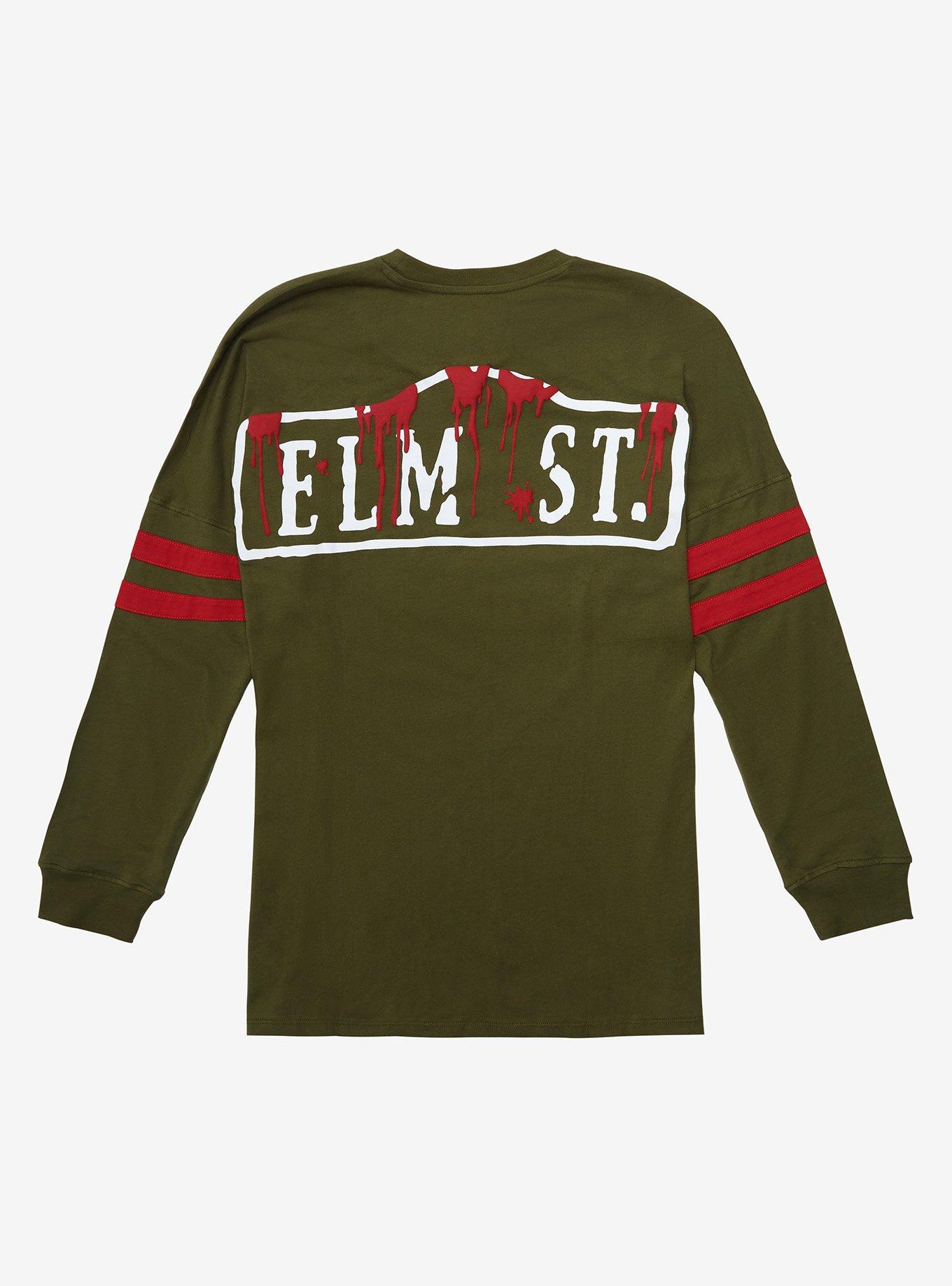 A Nightmare on Elm Street Street Sign Hype Jersey - BoxLunch Exclusive, RED, hi-res