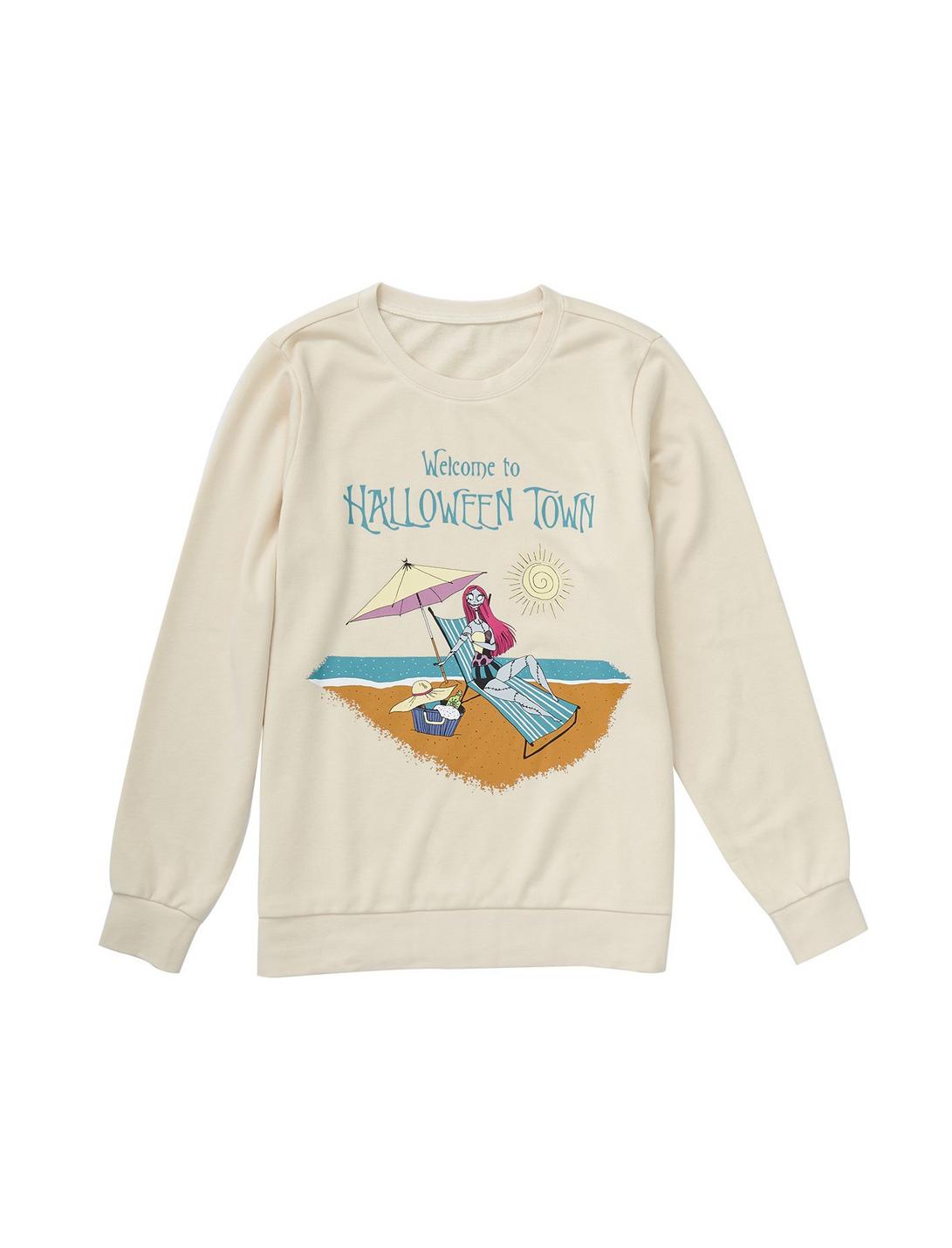 Our Universe Disney The Nightmare Before Christmas Sally Summer Women's Crewneck - BoxLunch Exclusive, BLUE, hi-res