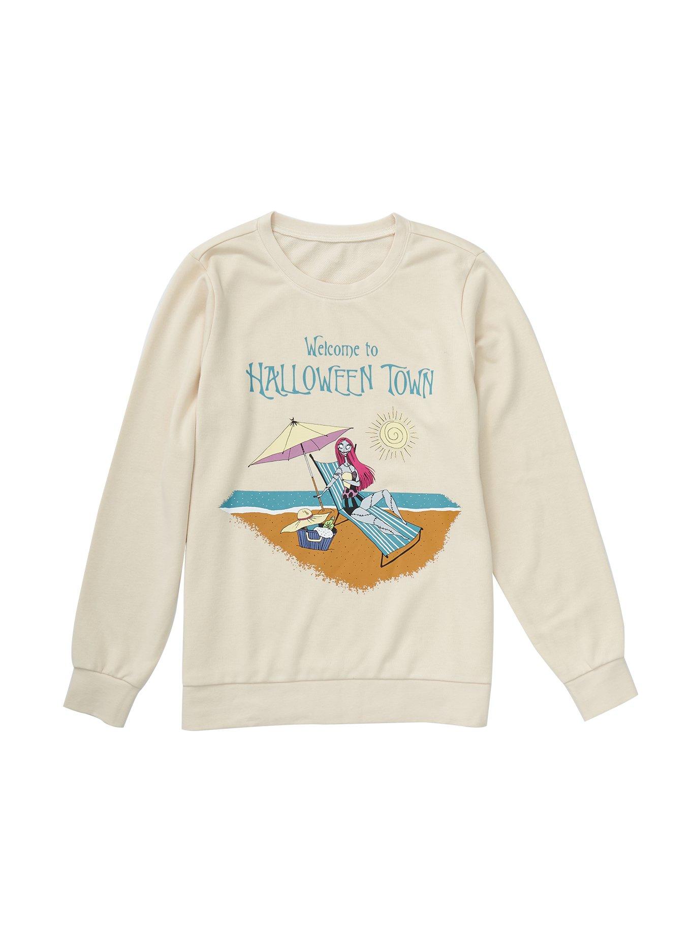 Our Universe Disney The Nightmare Before Christmas Sally Summer Women's Crewneck - BoxLunch Exclusive, BLUE, hi-res