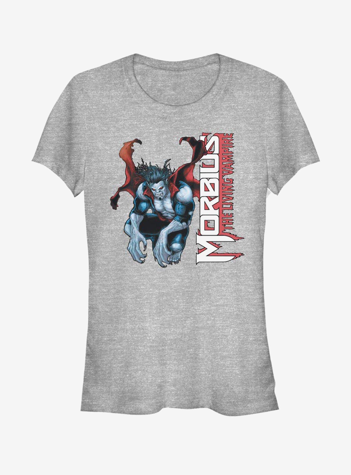 Marvel Morbius Hero Shot Girls T-Shirt, ATH HTR, hi-res