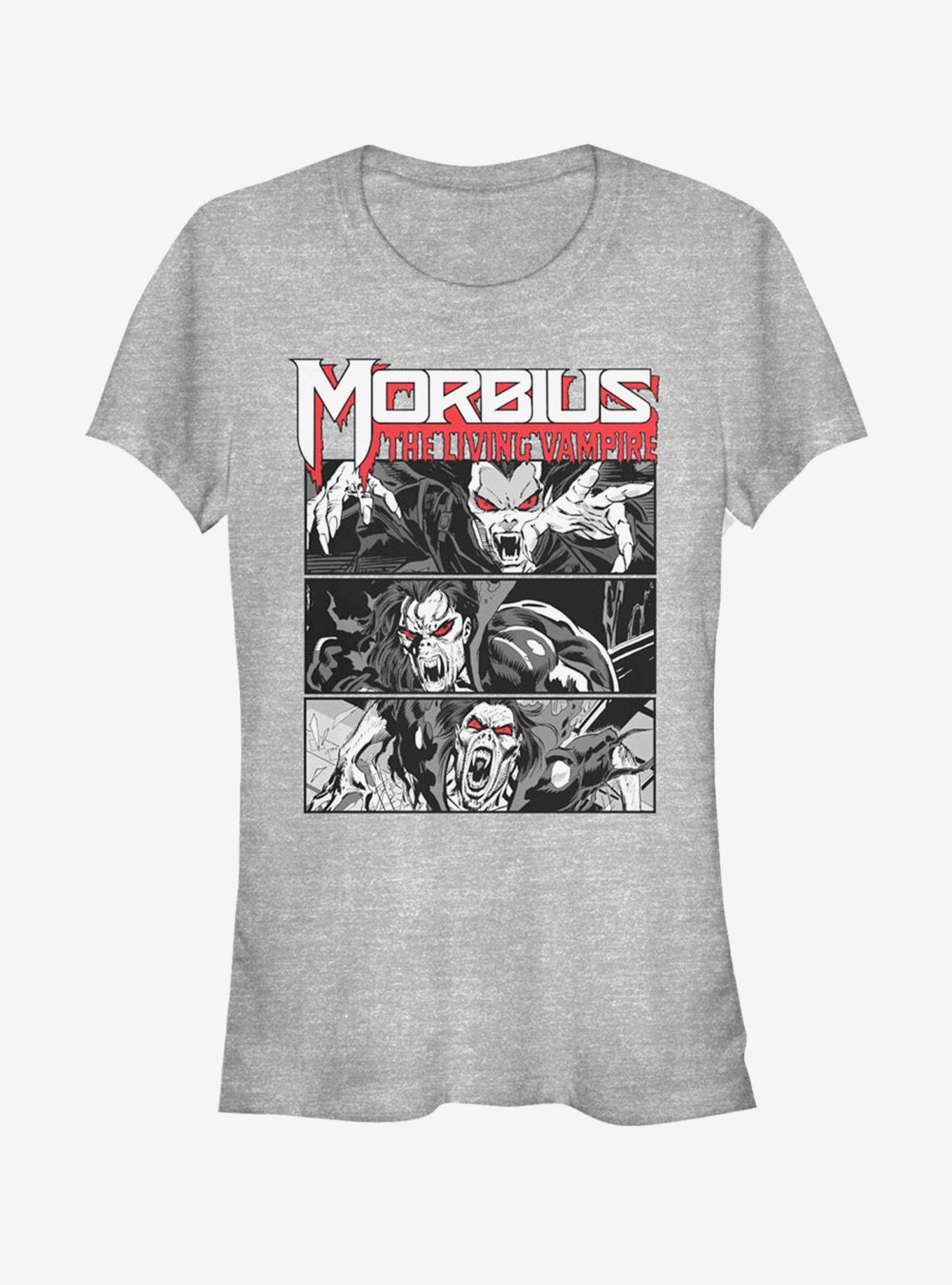 Marvel Morbius Panels Girls T-Shirt, ATH HTR, hi-res