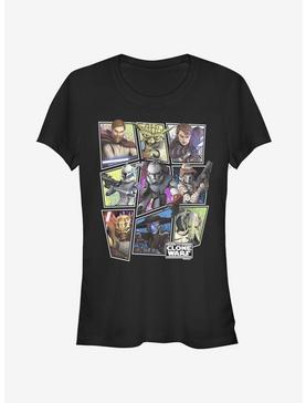 Star Wars The Clone Wars Scattered Group Girls T-Shirt, , hi-res