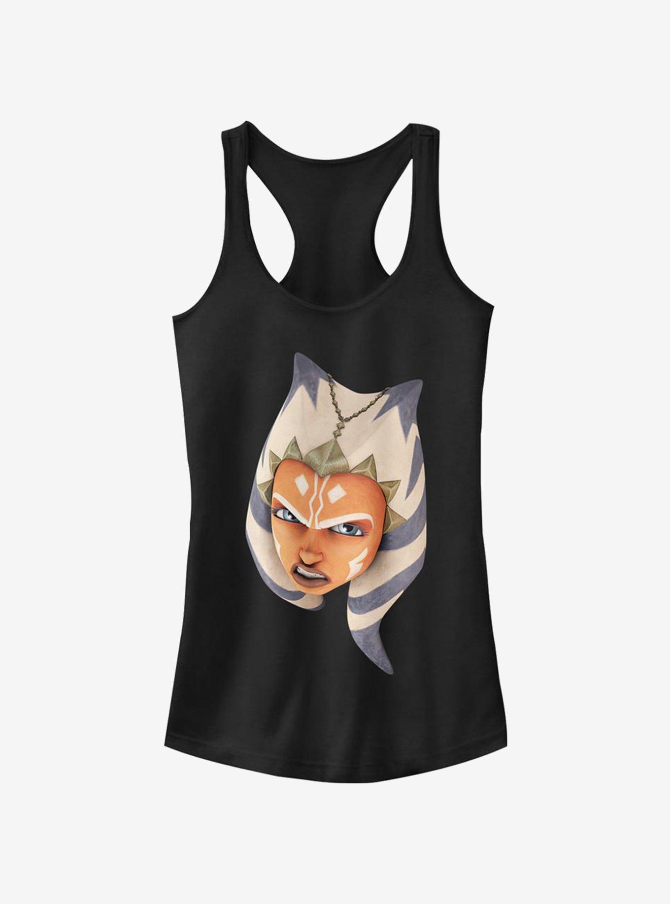 Star Wars The Clone Wars Ahsoka Face Girls Tank Top, , hi-res