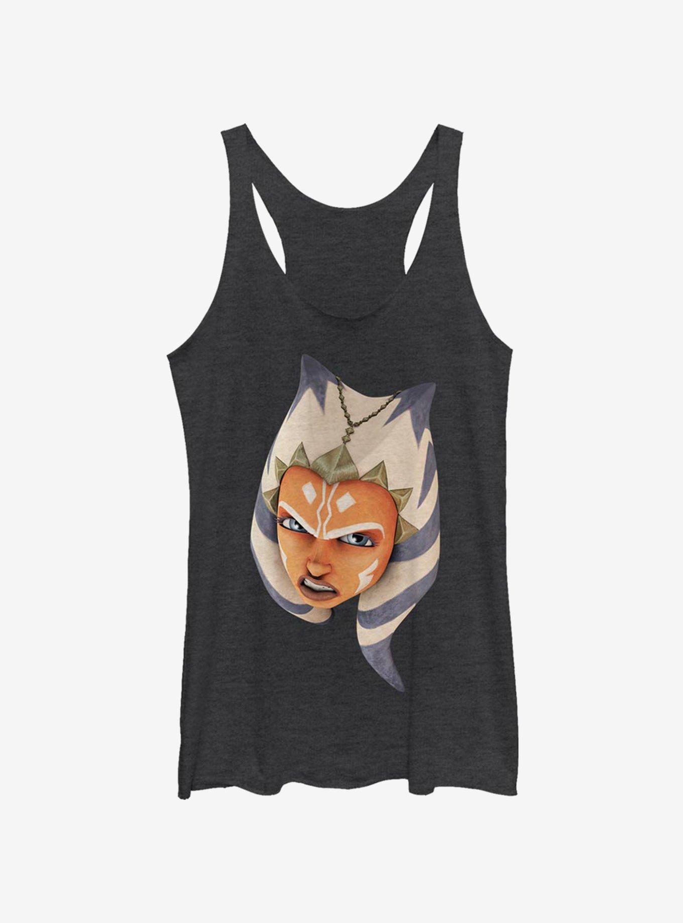 Star Wars The Clone Wars Ahsoka Face Girls Tank Top, , hi-res