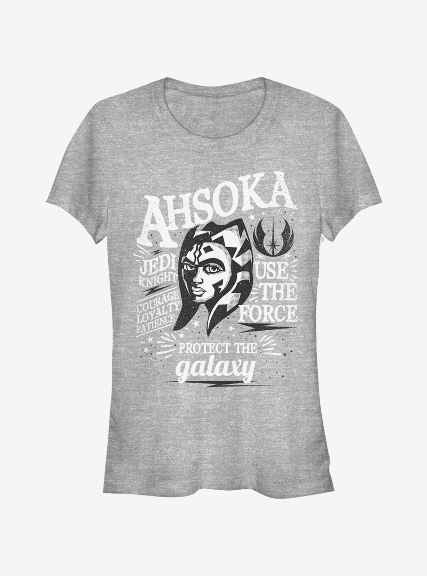 Star Wars The Clone Wars Ahsoka Girls T-Shirt, ATH HTR, hi-res