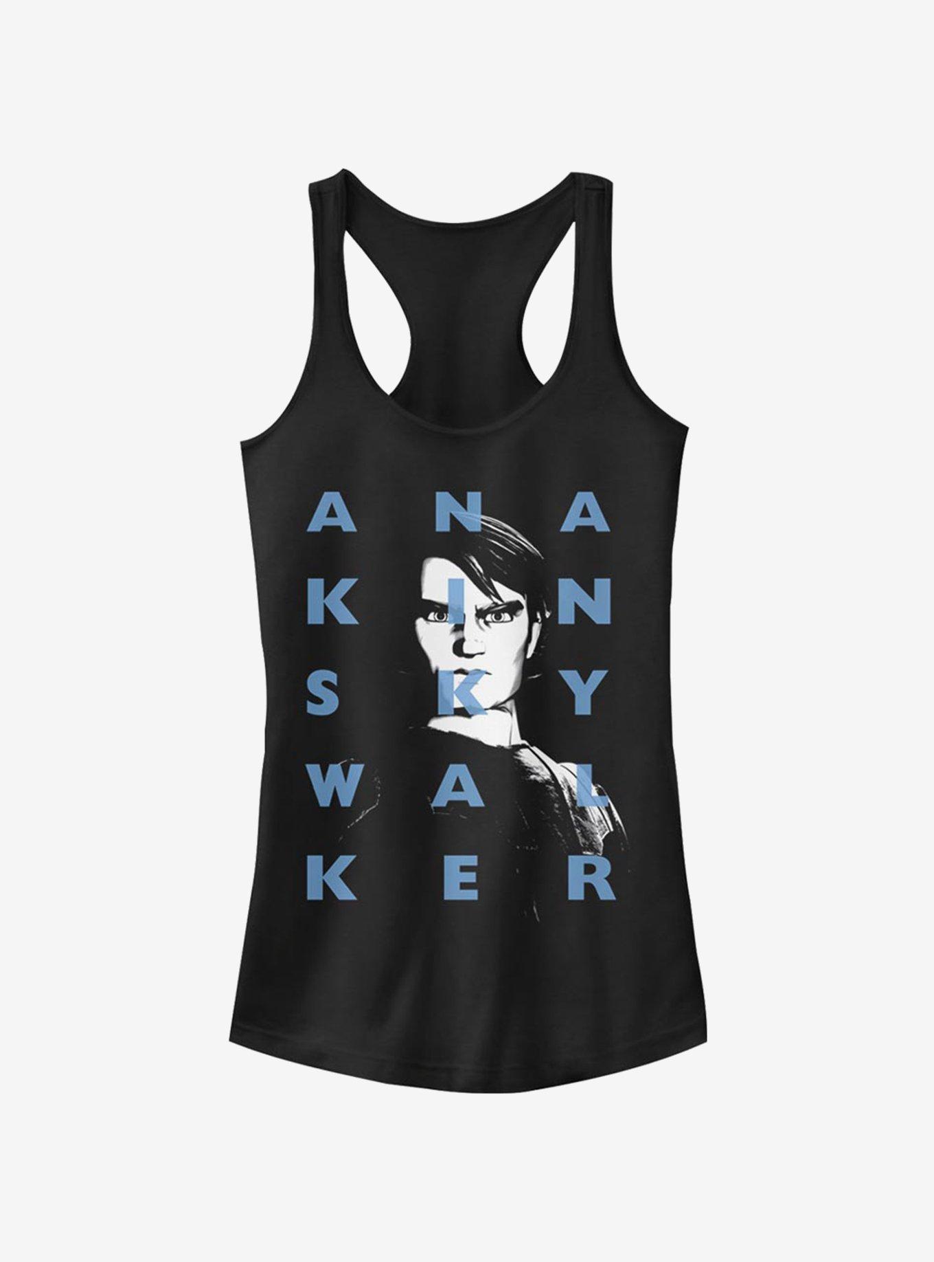 Star Wars The Clone Wars Anakin Text Girls Tank, , hi-res