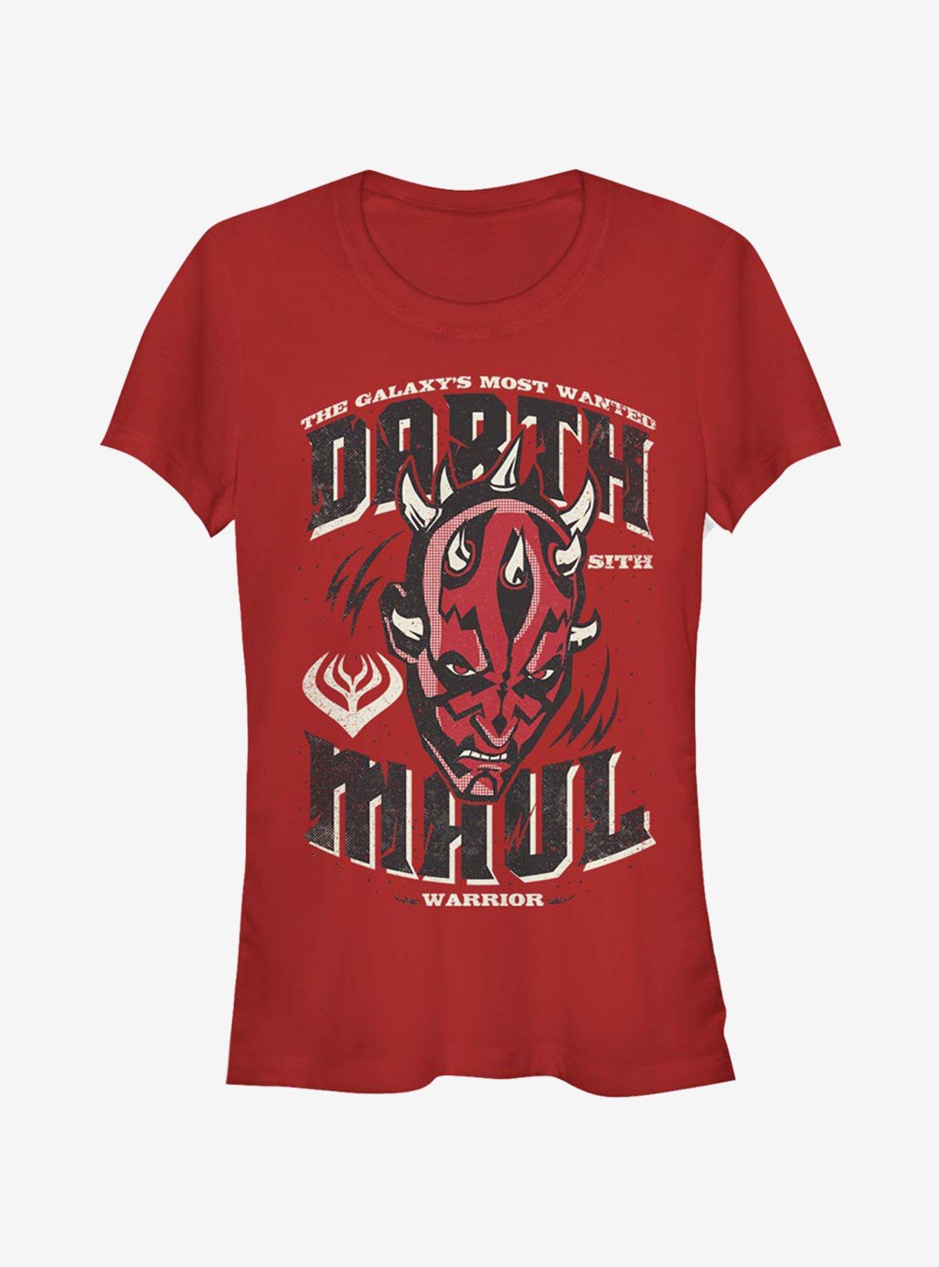 Star Wars The Clone Wars Darth Maul Girls T-Shirt, RED, hi-res