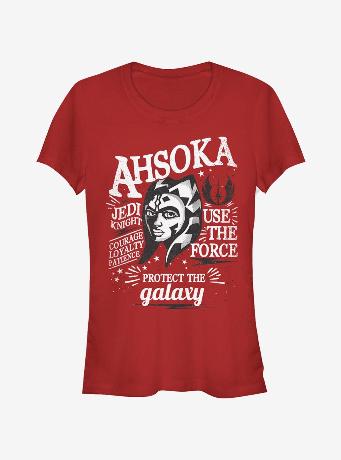 Star Wars The Clone Wars Ahsoka Girls T-Shirt, RED, hi-res