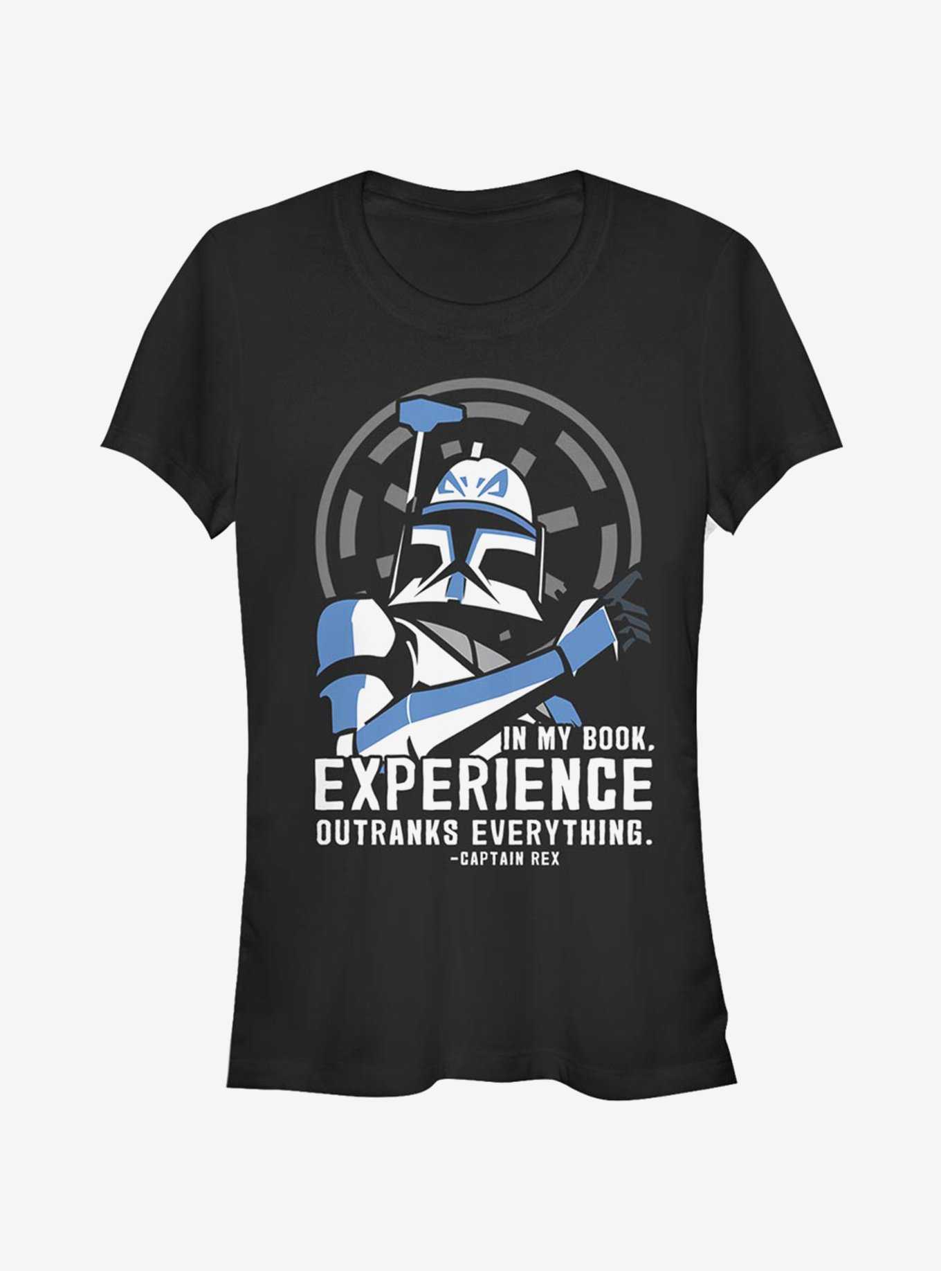Star Wars The Clone Wars Outranks Everything Girls T-Shirt, , hi-res