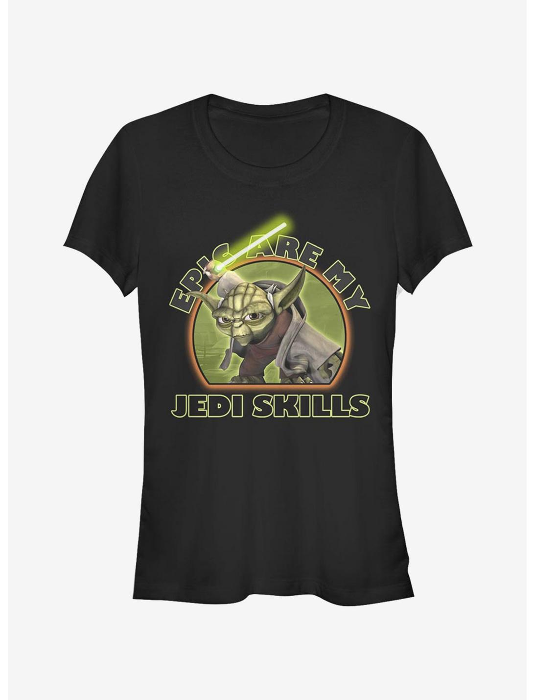 Star Wars The Clone Wars Jedi Skills Girls T-Shirt, BLACK, hi-res
