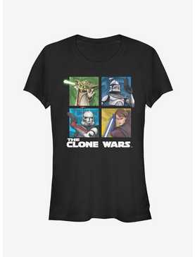 Star Wars The Clone Wars Panel Four Girls T-Shirt, , hi-res