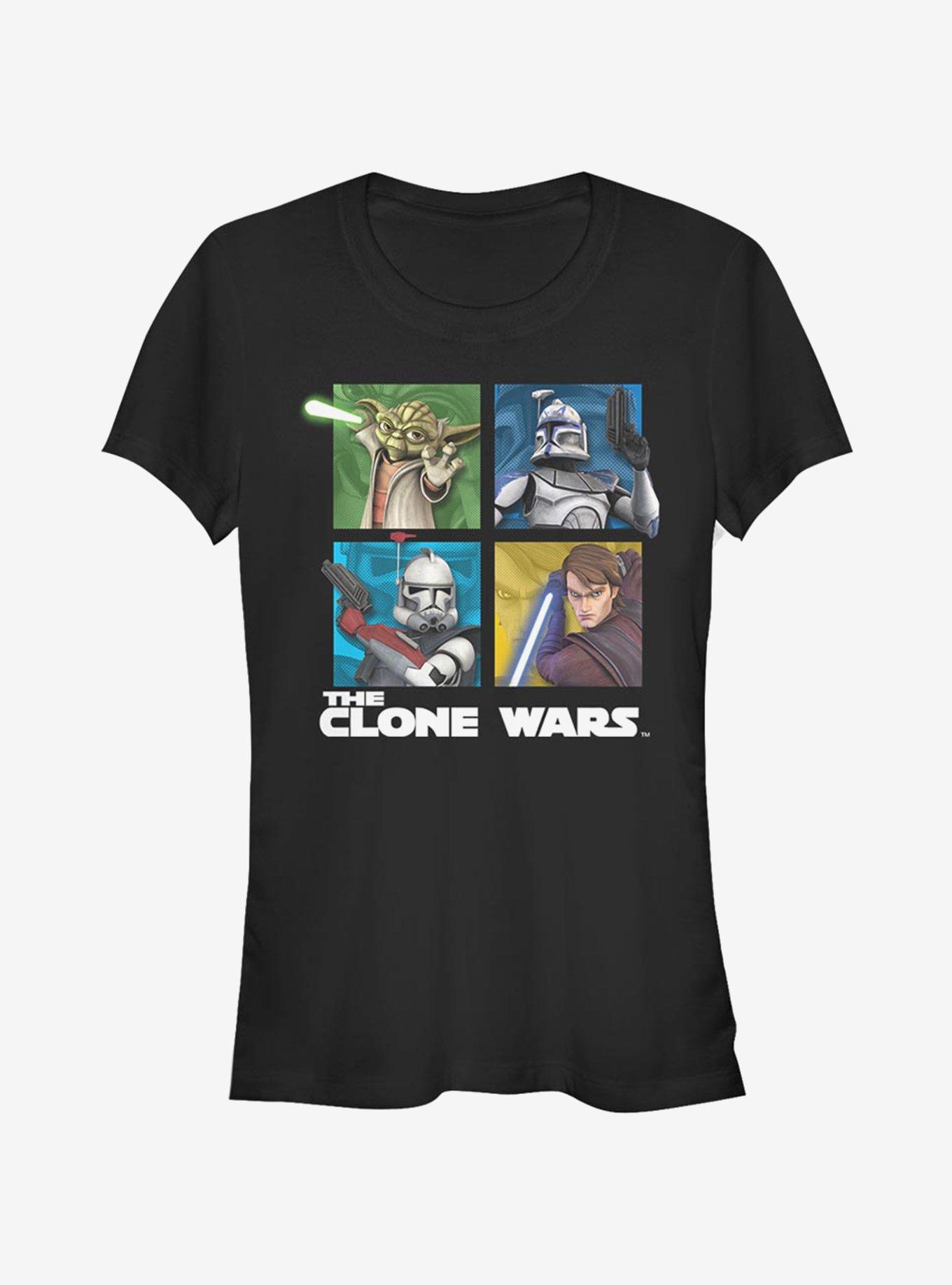 Star Wars The Clone Wars Panel Four Girls T-Shirt, , hi-res