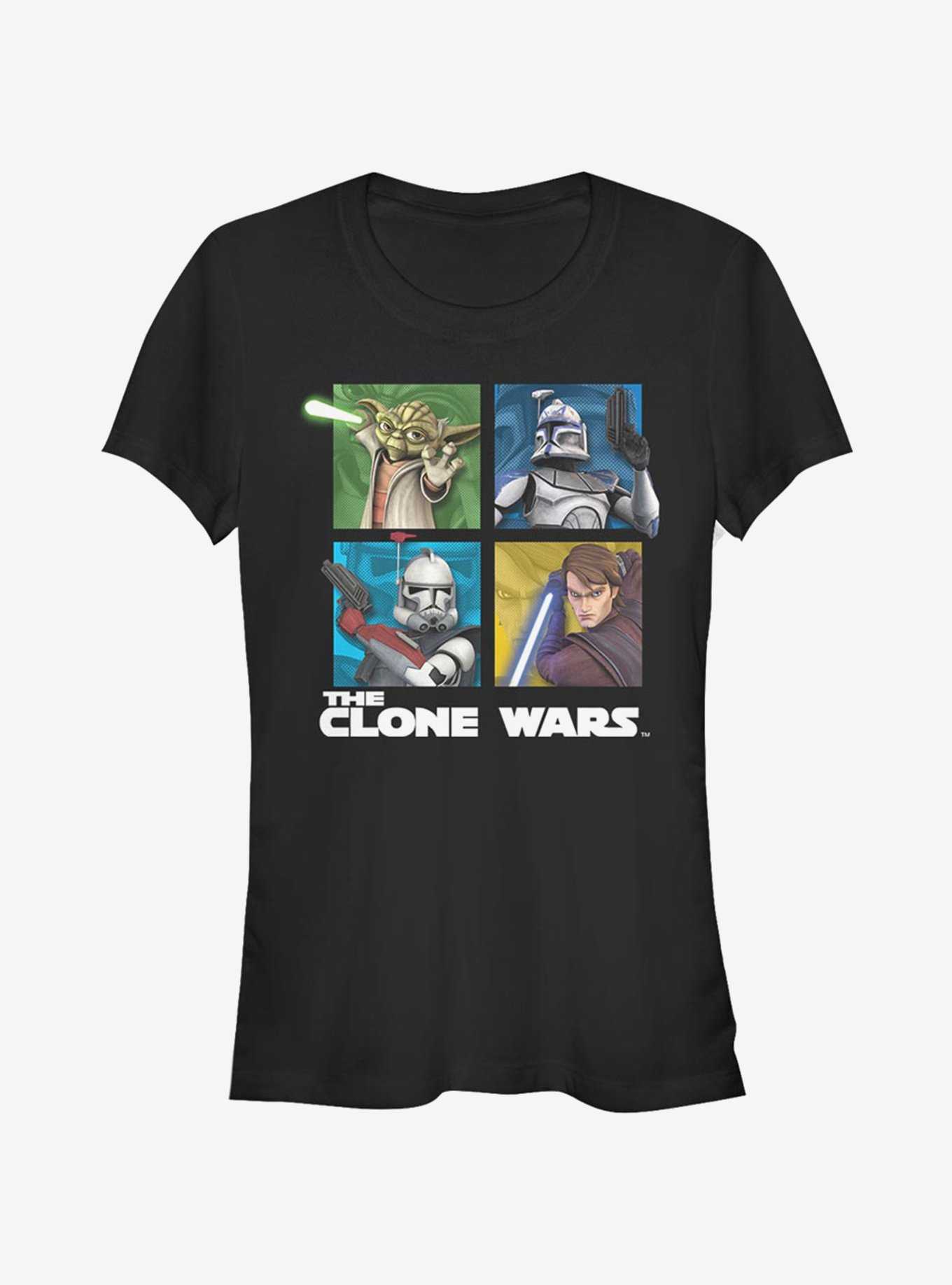 Star Wars The Clone Wars Panel Four Girls T-Shirt, , hi-res