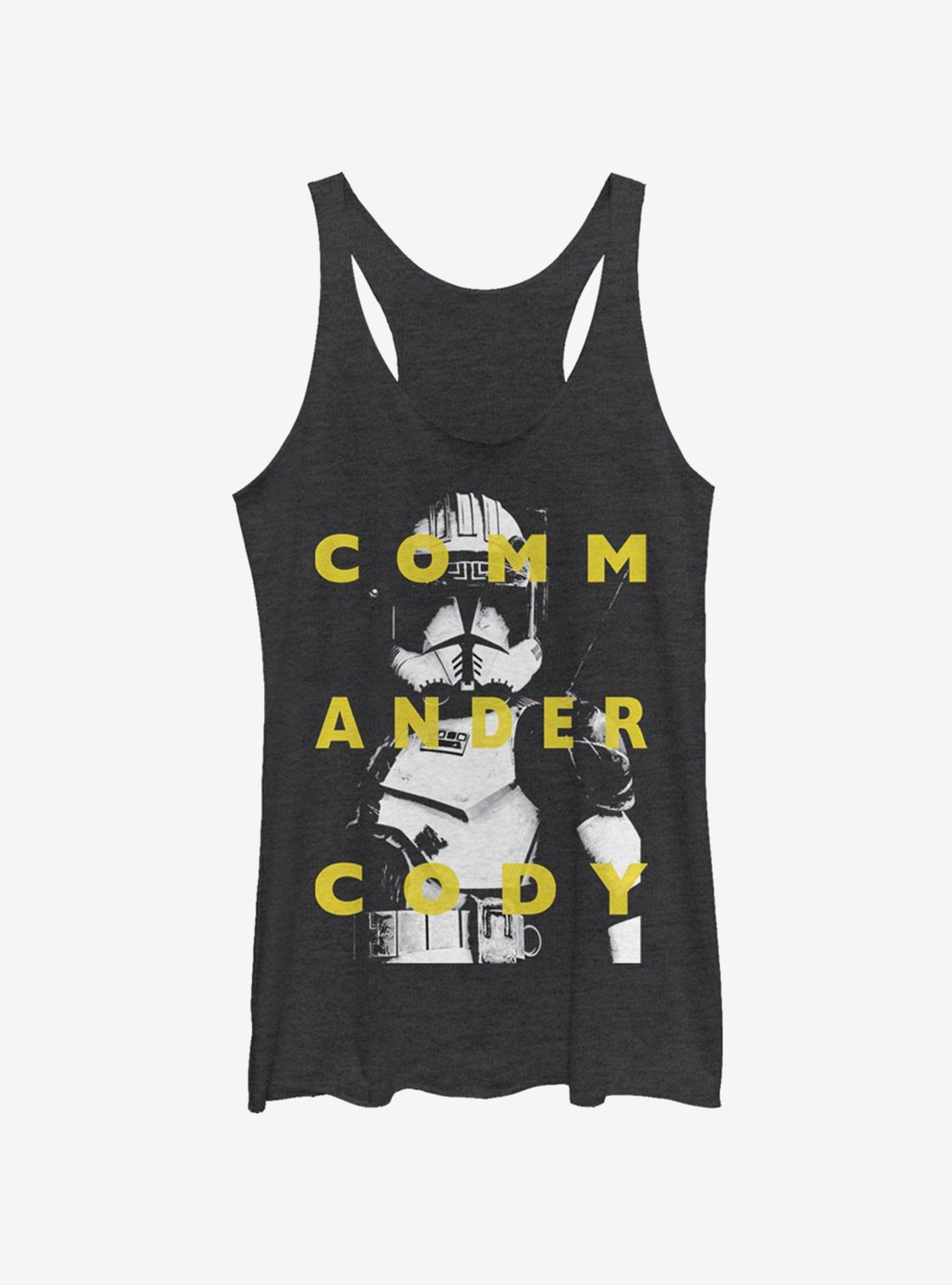 Star Wars The Clone Wars Cody Text Girls Tank