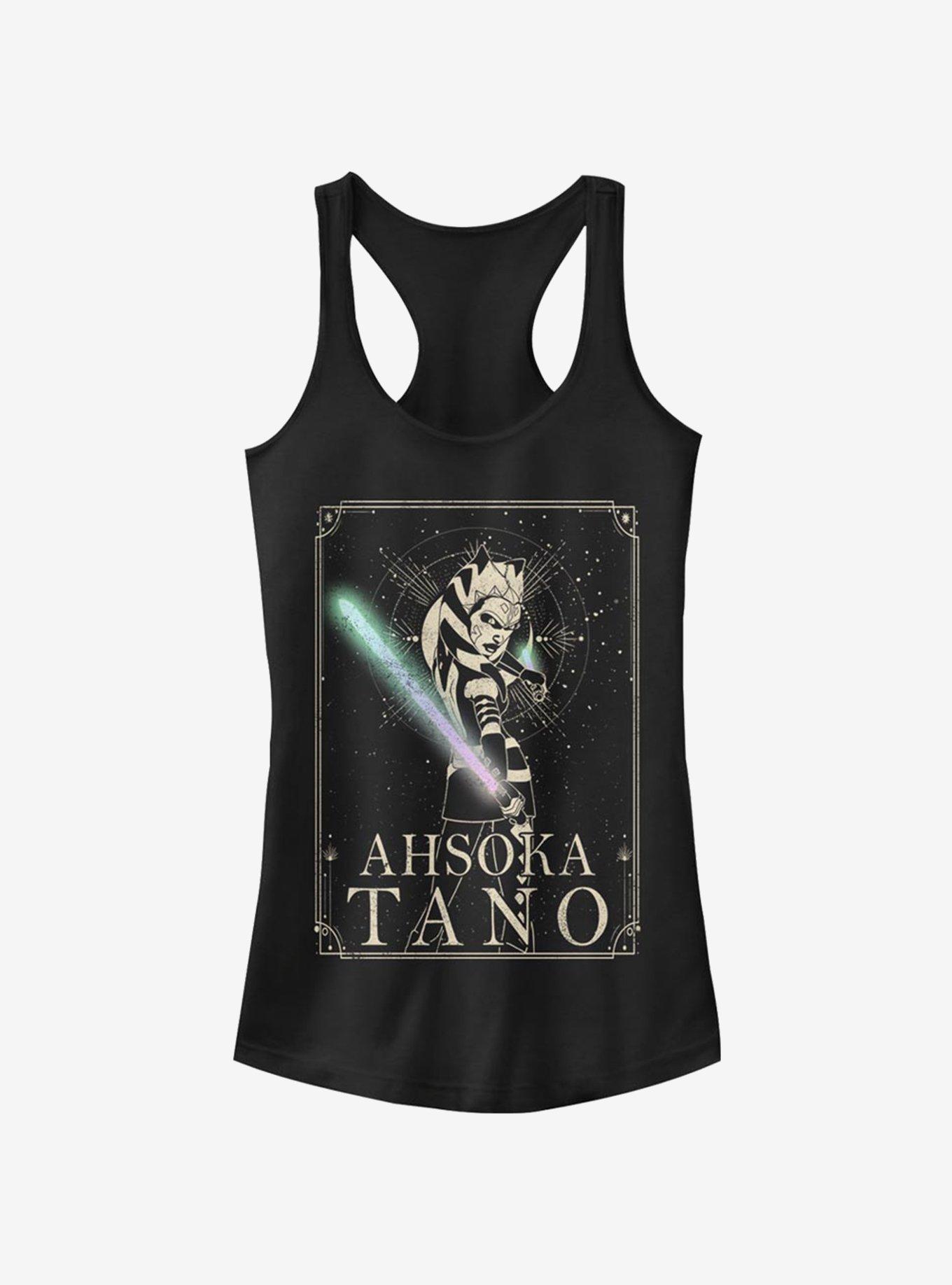 Star Wars: The Clone Wars Ahsoka Celestial Girls Tank Top, BLACK, hi-res