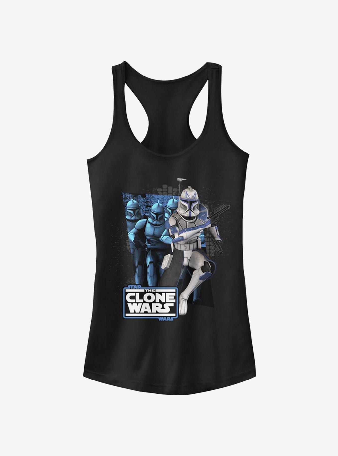 Star Wars The Clone Wars Rex Trooper Girls Tank, BLACK, hi-res