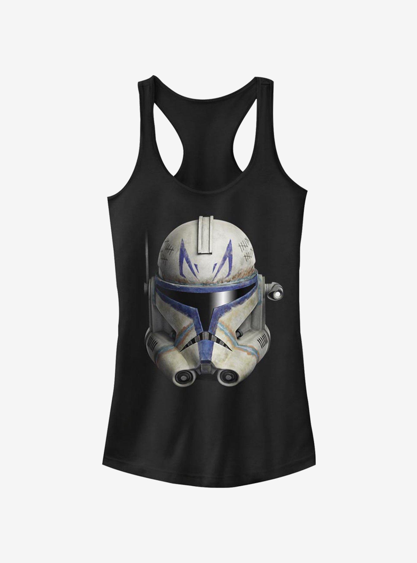 Star Wars The Clone Wars Rex Face Girls Tank, BLACK, hi-res