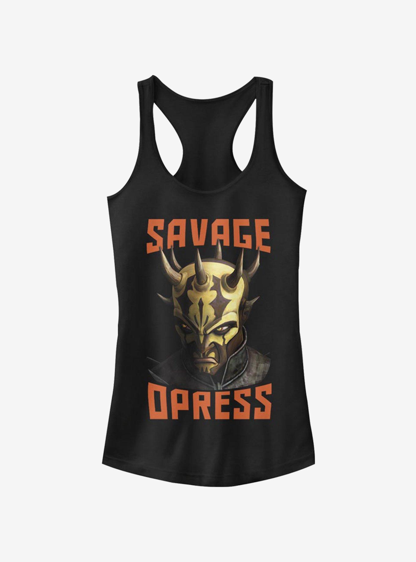 Star Wars The Clone Wars Savage Face Girls Tank Top, , hi-res