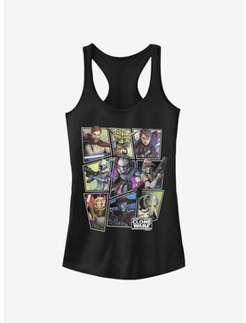 Star Wars The Clone Wars Scattered Group Girls Tank, , hi-res