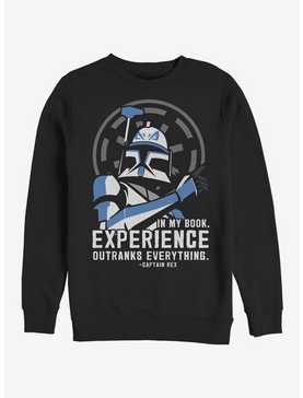 Star Wars The Clone Wars Outranks Everything Crew Sweatshirt, , hi-res