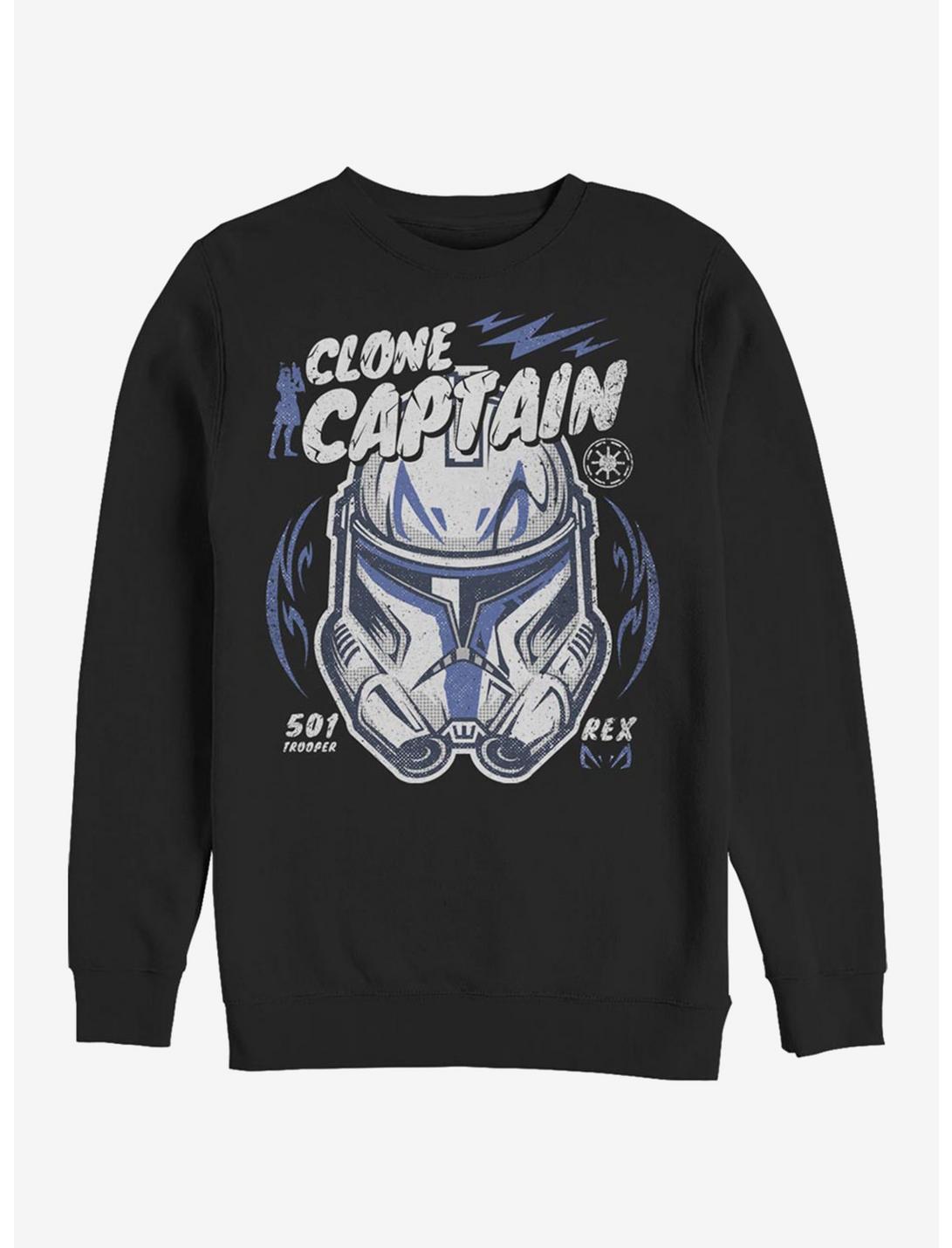 Star Wars The Clone Wars Rex Crew Sweatshirt, BLACK, hi-res