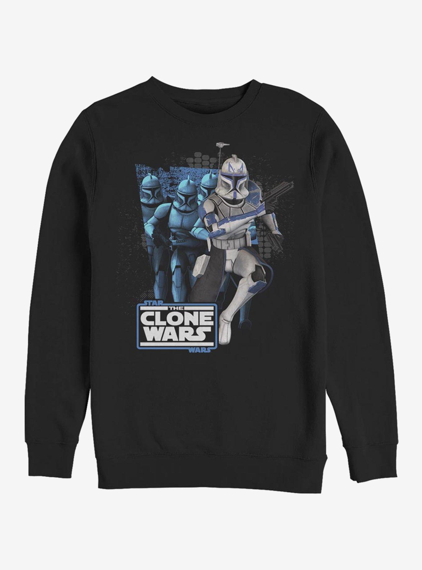 Star Wars The Clone Wars Rex Trooper Crew Sweatshirt, BLACK, hi-res