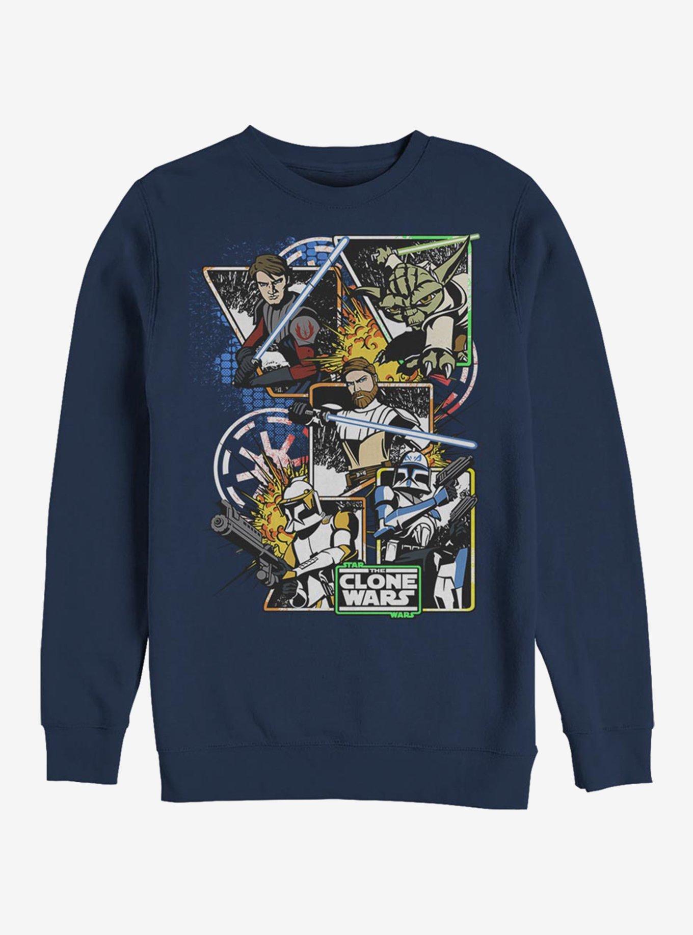 Star Wars The Clone Wars Royal Flush Sweatshirt, NAVY, hi-res