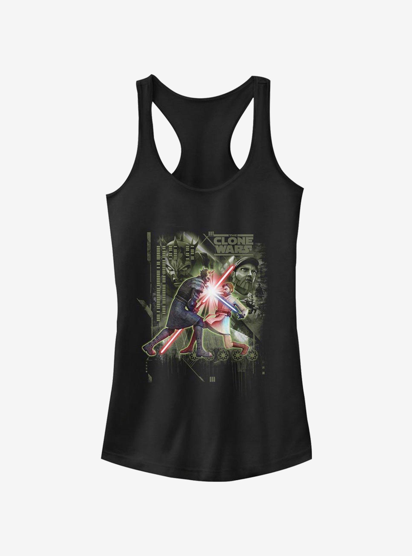 Star Wars The Clone Wars Saber Duel Girls Tank Top, , hi-res