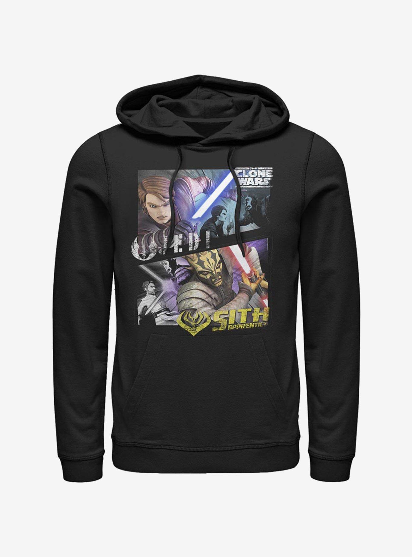 Star Wars The Clone Wars Badside Panel Hoodie, BLACK, hi-res