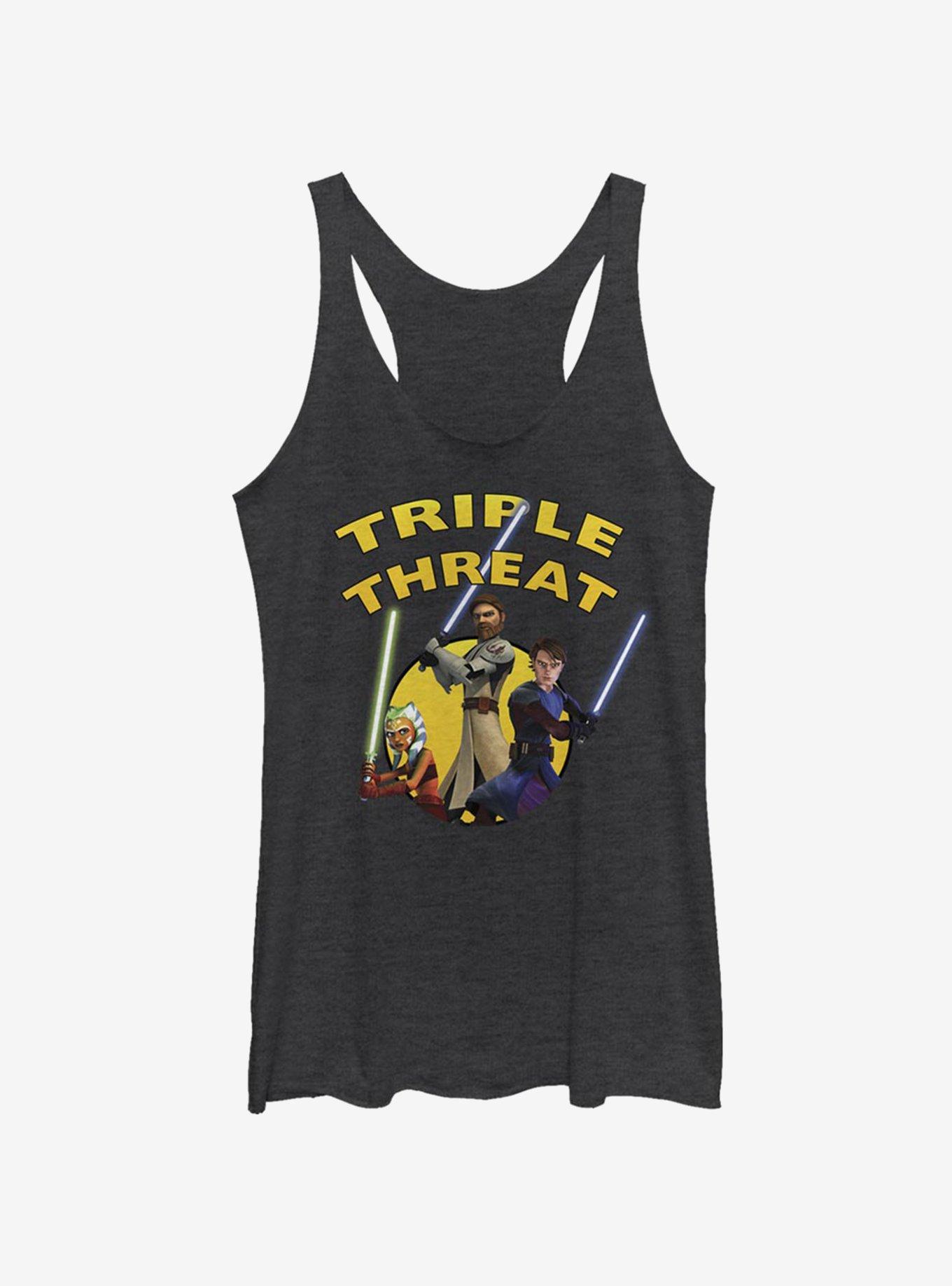 Star Wars The Clone Wars Triple Threat Girls Tank Top, , hi-res