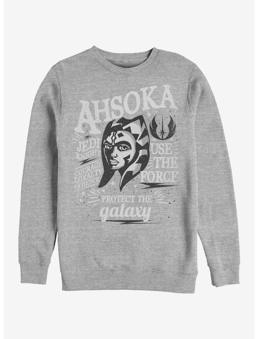 Star Wars The Clone Wars Ahsoka Crew Sweatshirt, ATH HTR, hi-res