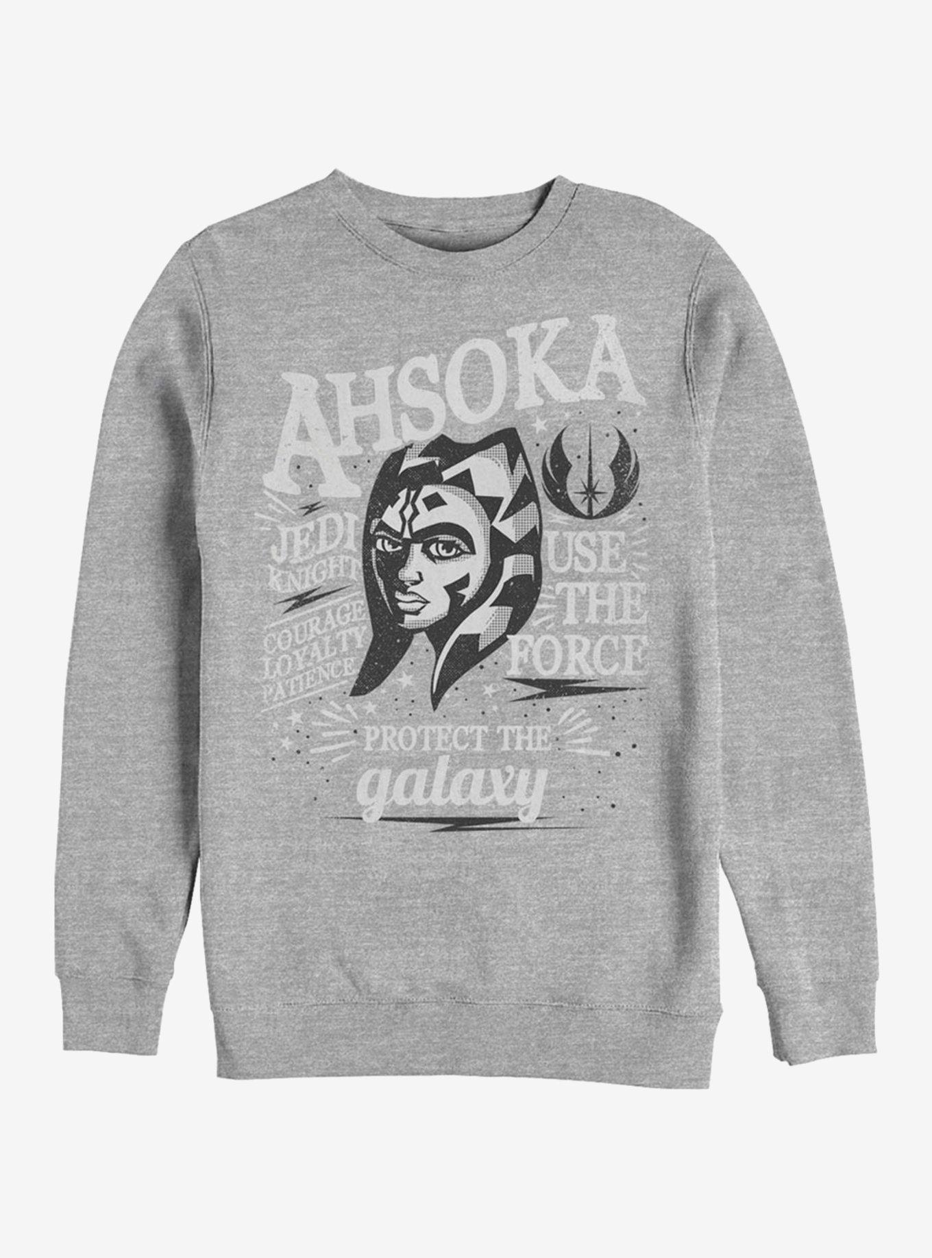 Star Wars The Clone Wars Ahsoka Crew Sweatshirt, ATH HTR, hi-res