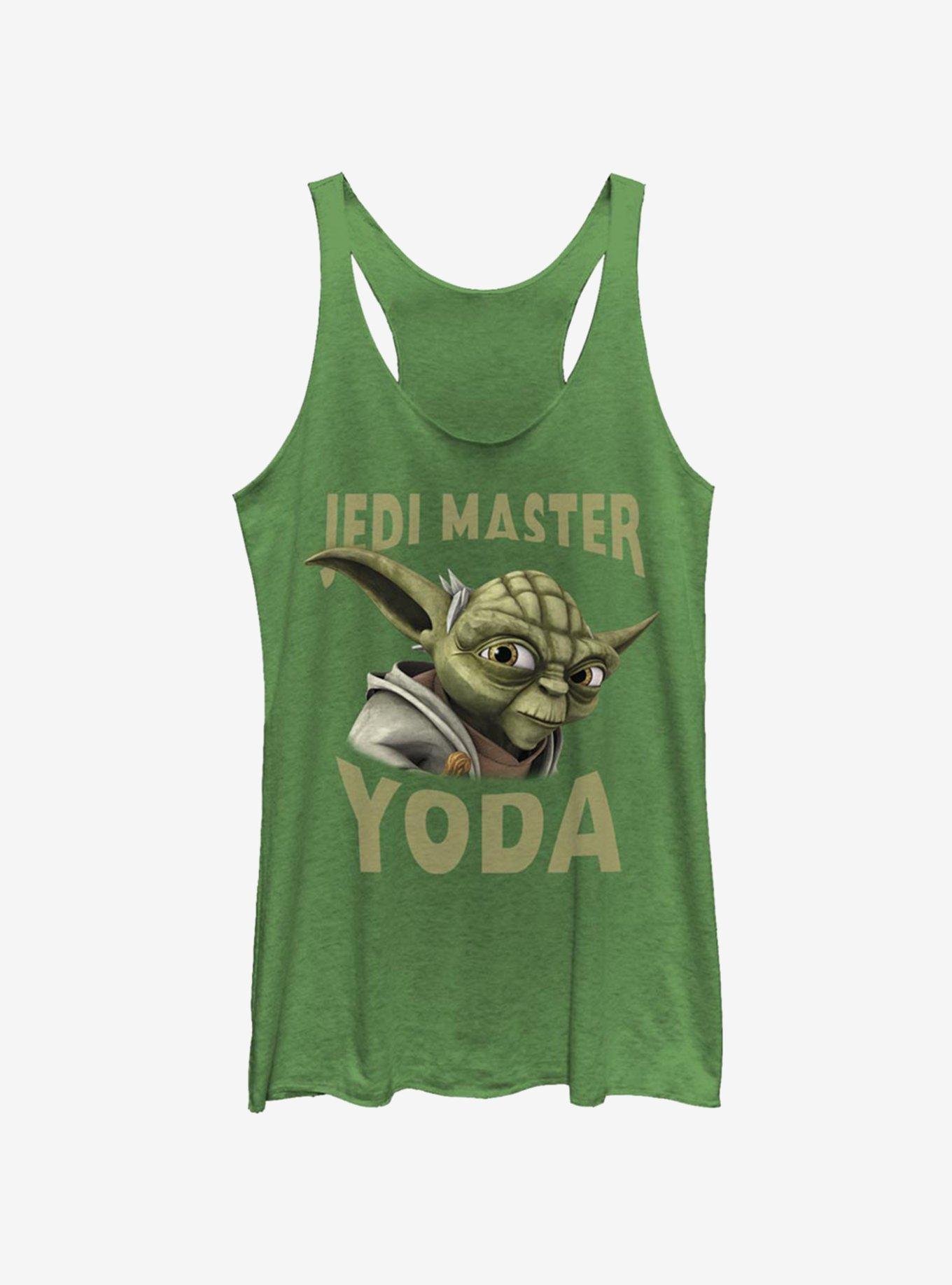 Star Wars The Clone Wars Yoda Face Girls Tank, ENVY, hi-res