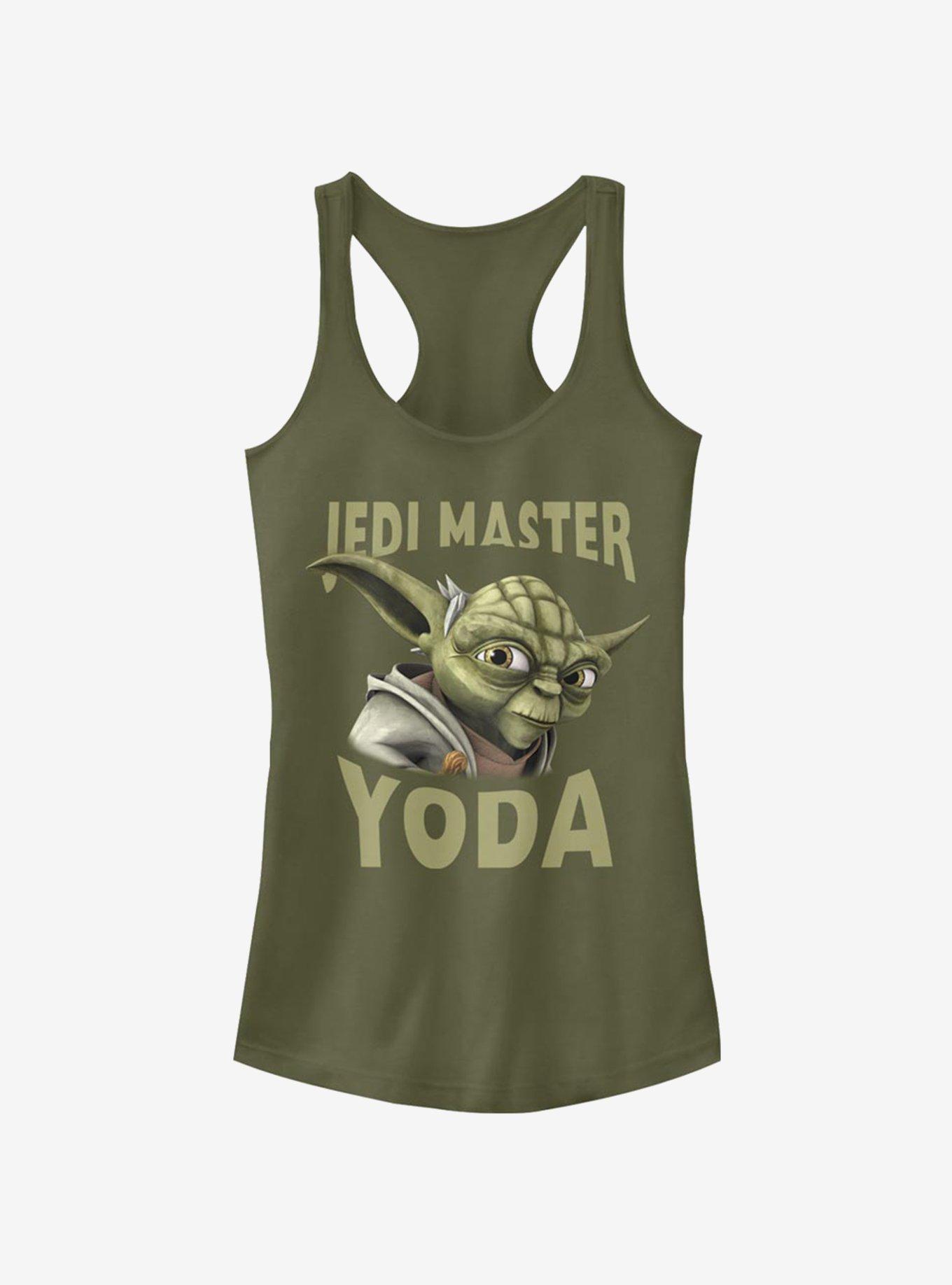 Star Wars The Clone Wars Yoda Face Girls Tank, , hi-res