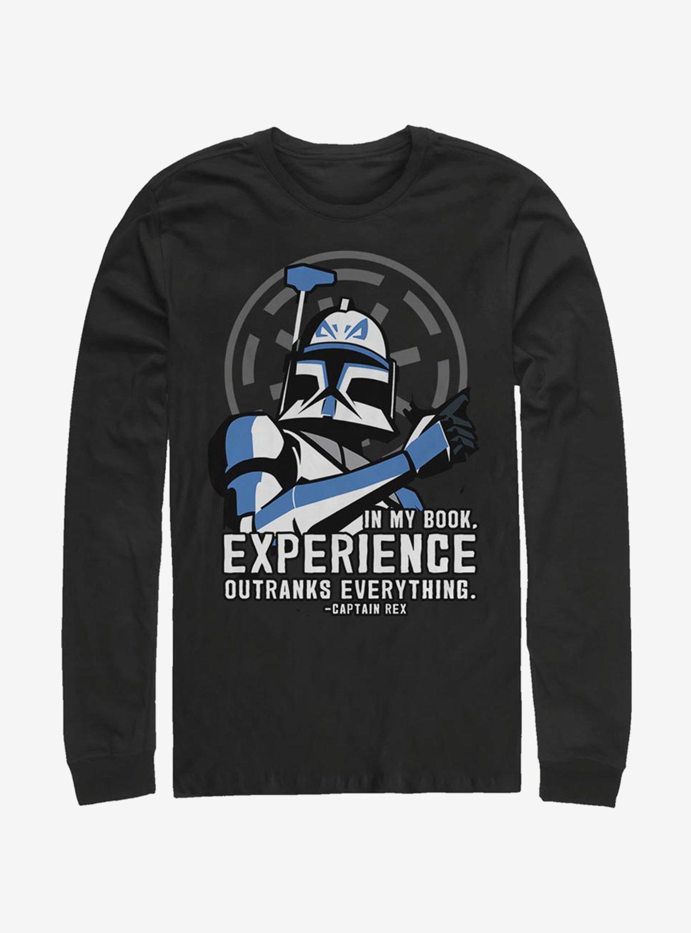 Star Wars The Clone Wars Outranks Everything Long-Sleeve T-Shirt, , hi-res