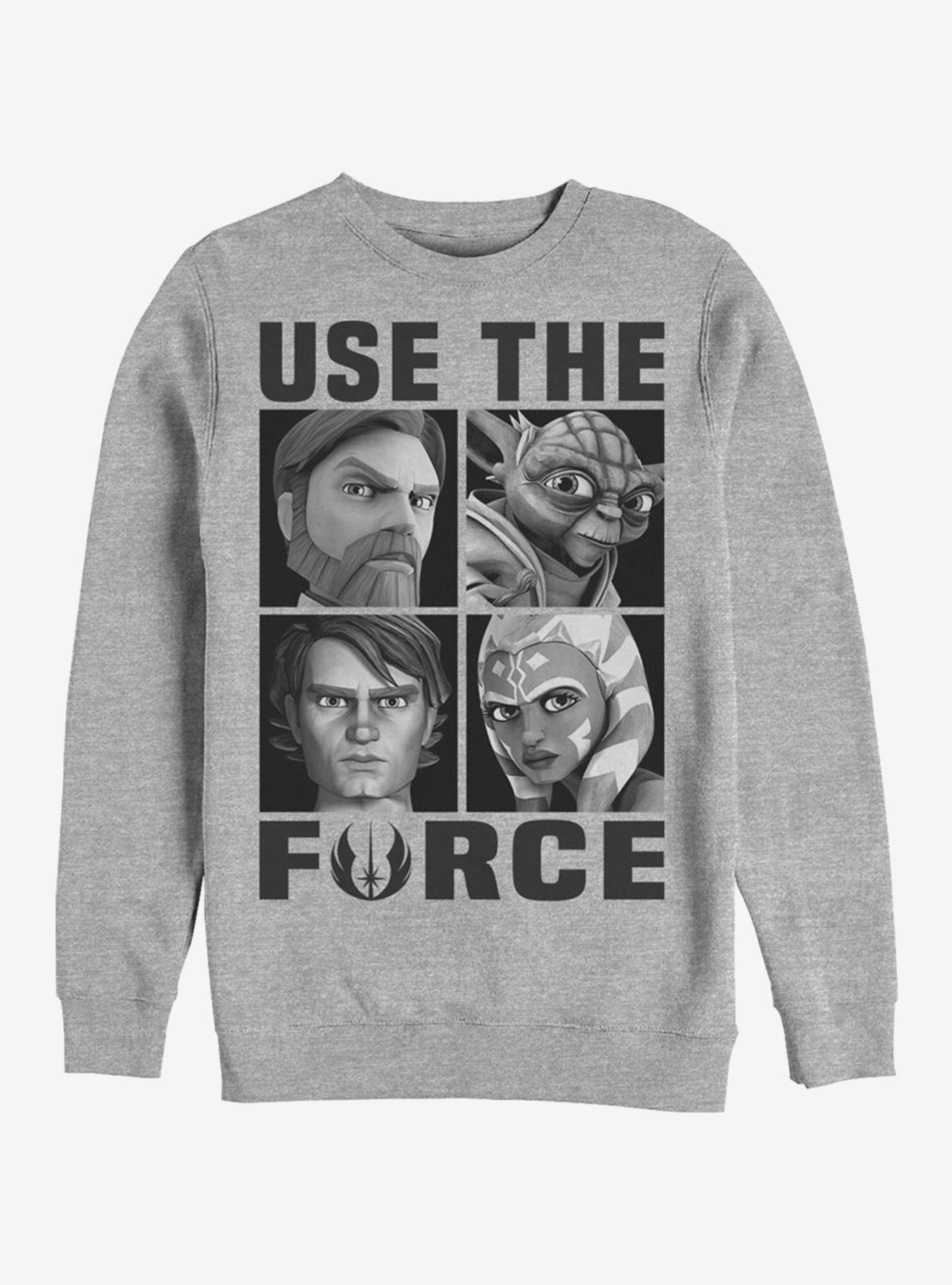 Star Wars The Clone Wars Force Users Crew Sweatshirt, , hi-res