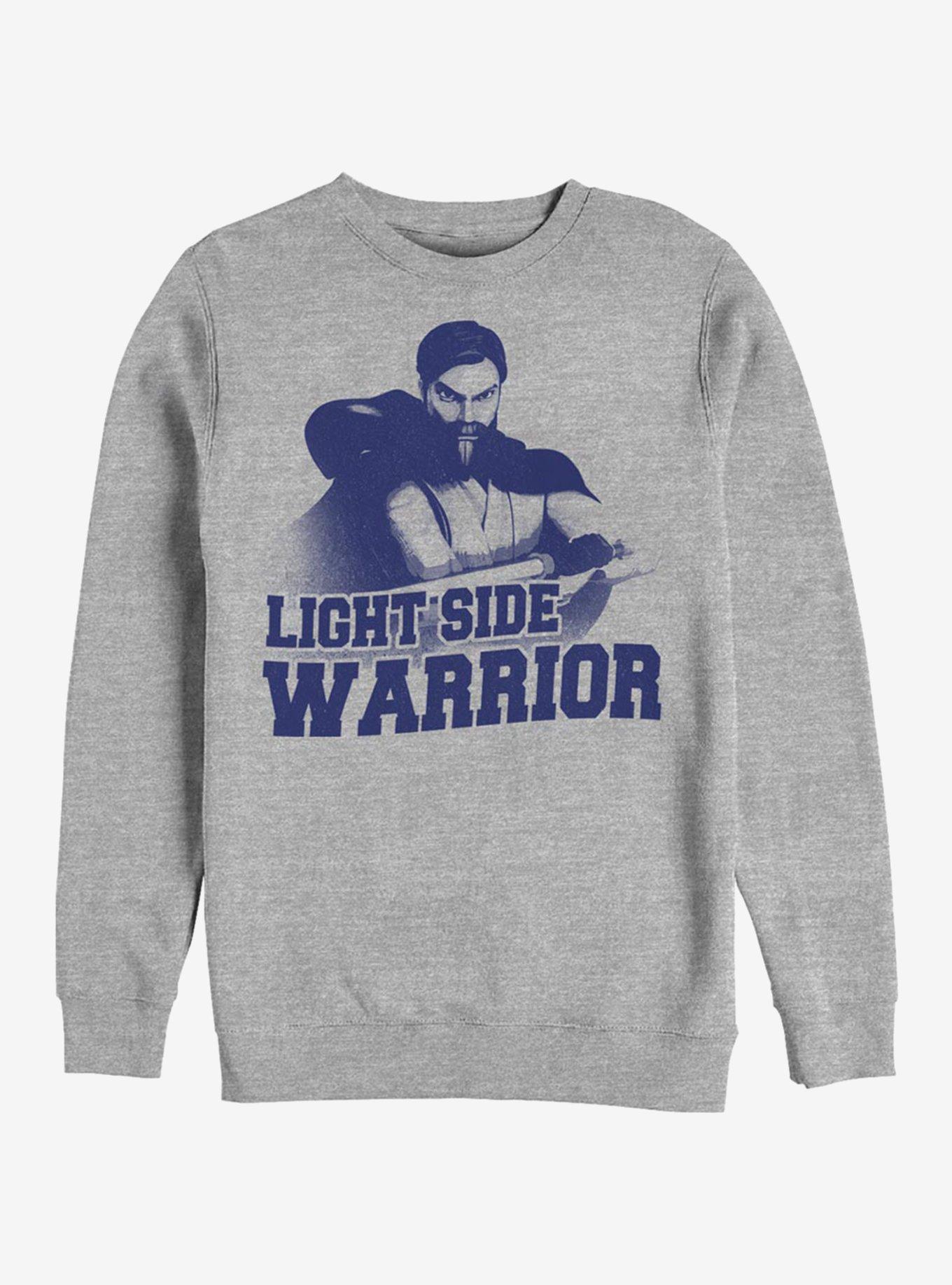 Star Wars The Clone Wars Light Side Warrior Crew Sweatshirt, ATH HTR, hi-res