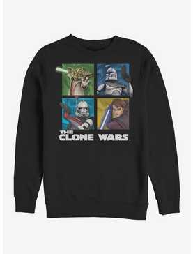 Star Wars The Clone Wars Panel Four Crew Sweatshirt, , hi-res
