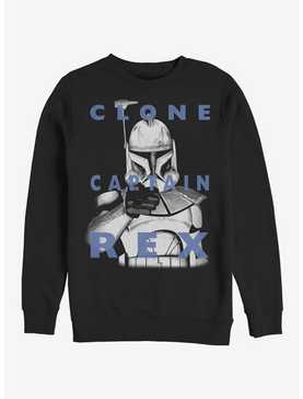 Star Wars The Clone Wars Rex Text Crew Sweatshirt, , hi-res