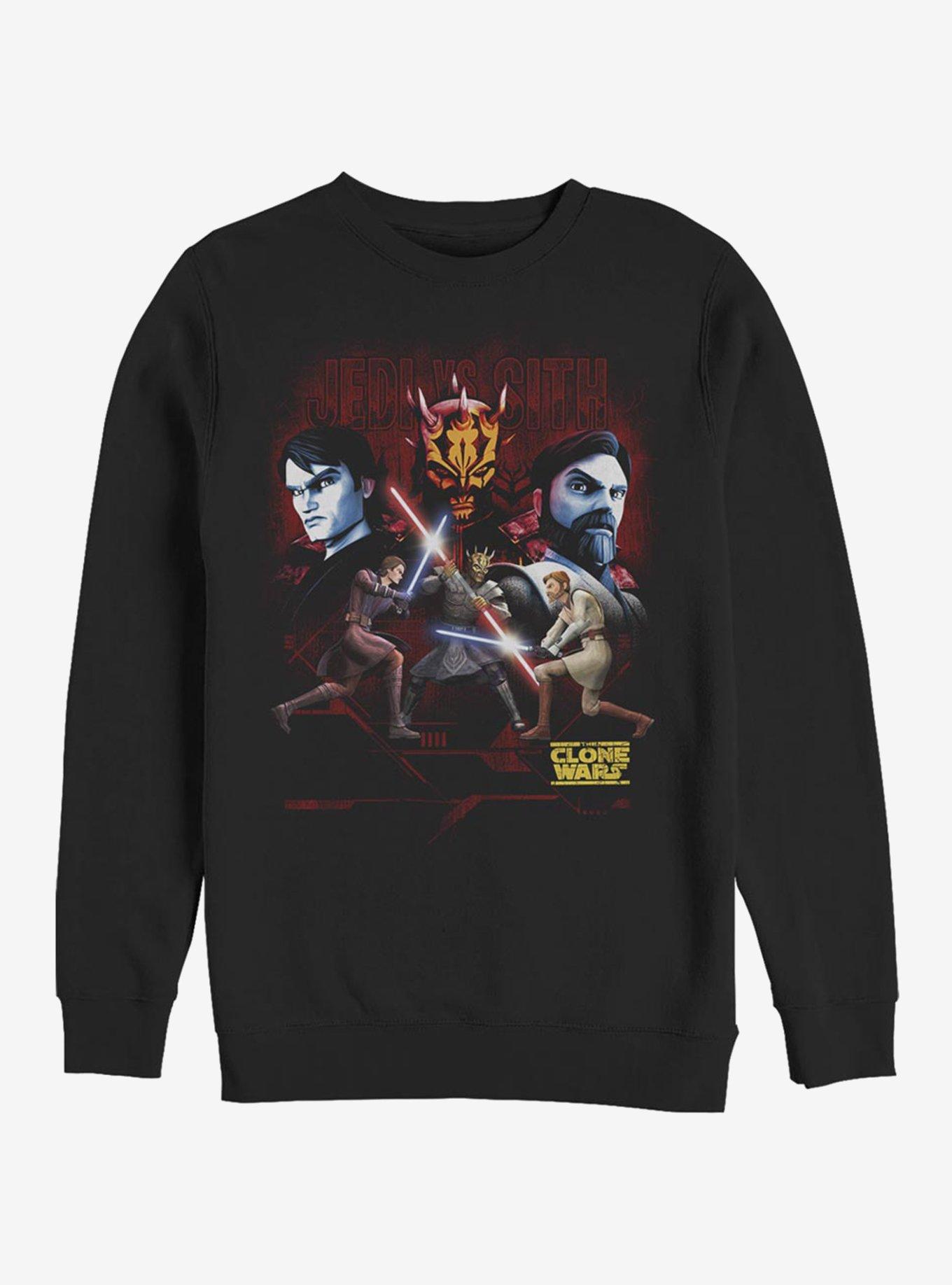 Star Wars The Clone Wars Veruses Mode Crew Sweatshirt, BLACK, hi-res