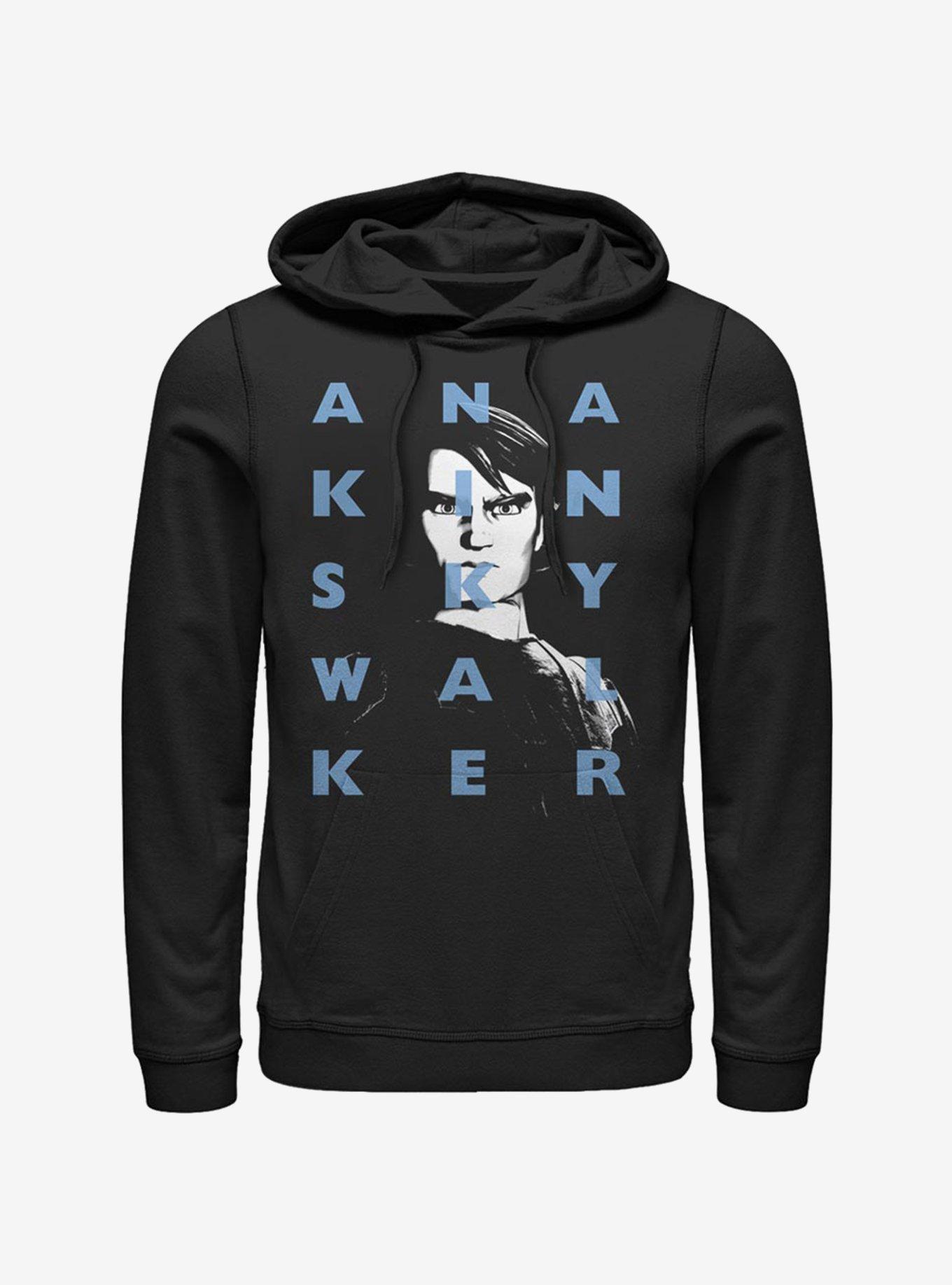 Star Wars The Clone Wars Anakin Text Hoodie, , hi-res