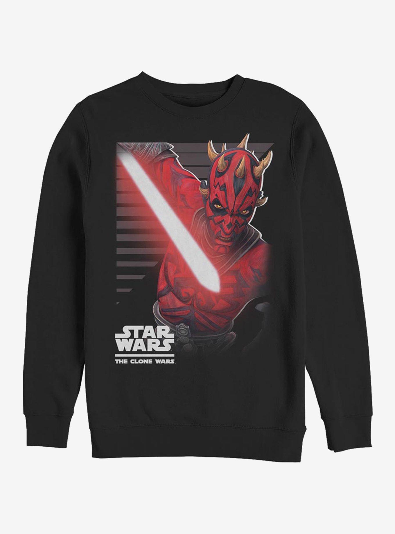 Star Wars The Clone Wars Maul Strikes Sweatshirt, BLACK, hi-res