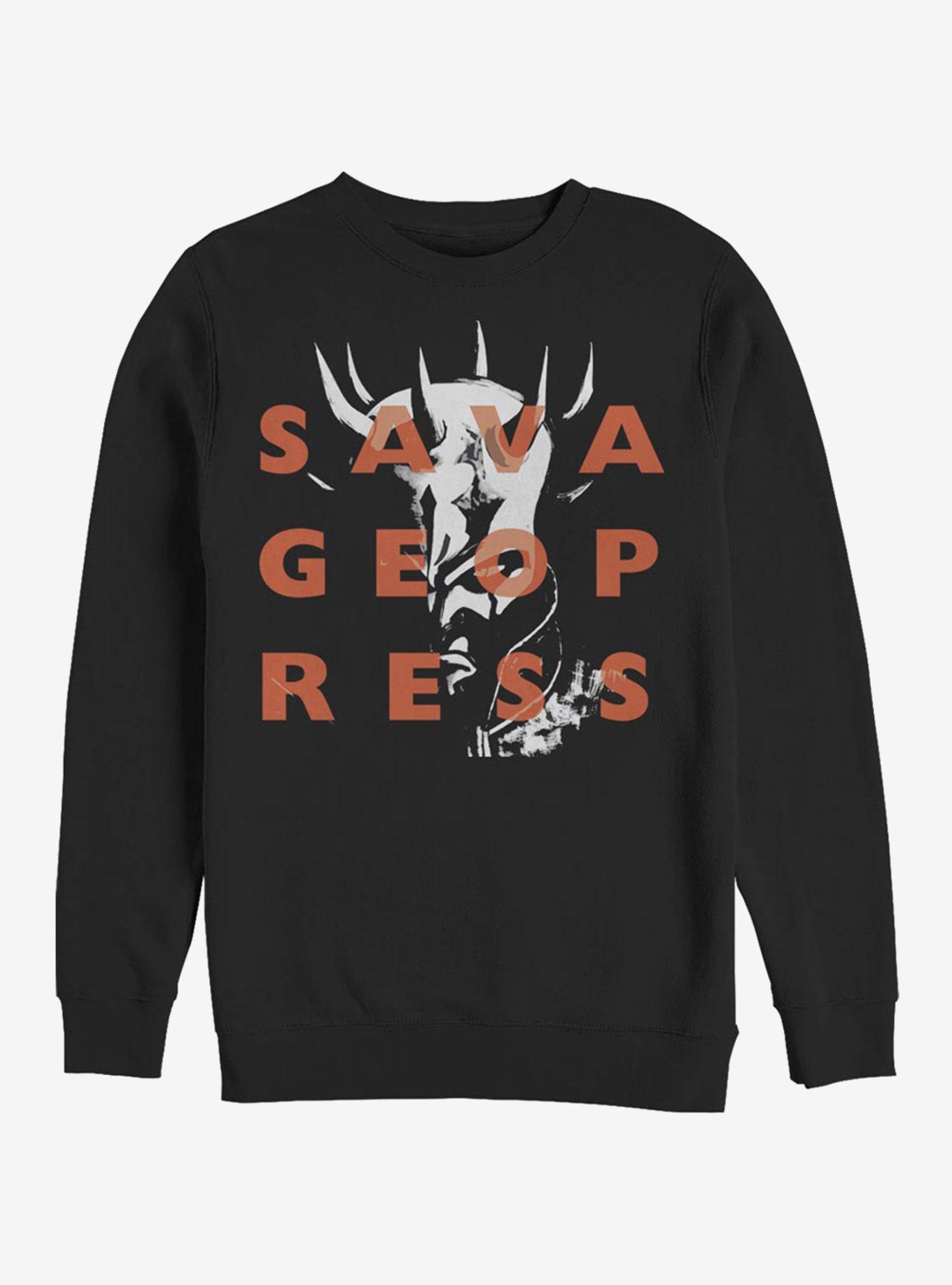 Star Wars The Clone Wars Savage Overlay Crew Sweatshirt, , hi-res