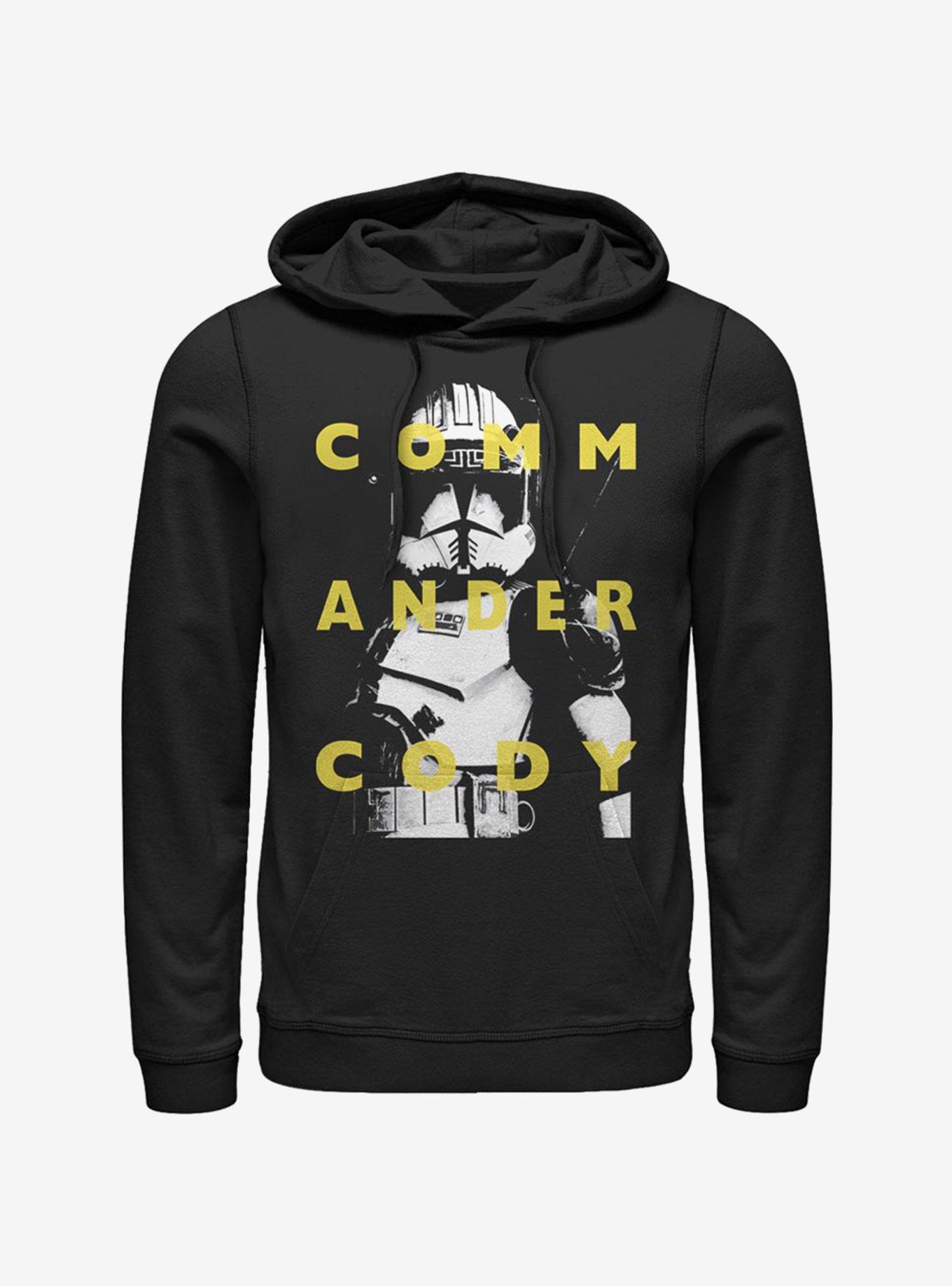 Star Wars The Clone Wars Cody Text Hoodie, BLACK, hi-res