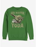 Star Wars The Clone Wars Yoda Face Crew Sweatshirt, KELLY, hi-res