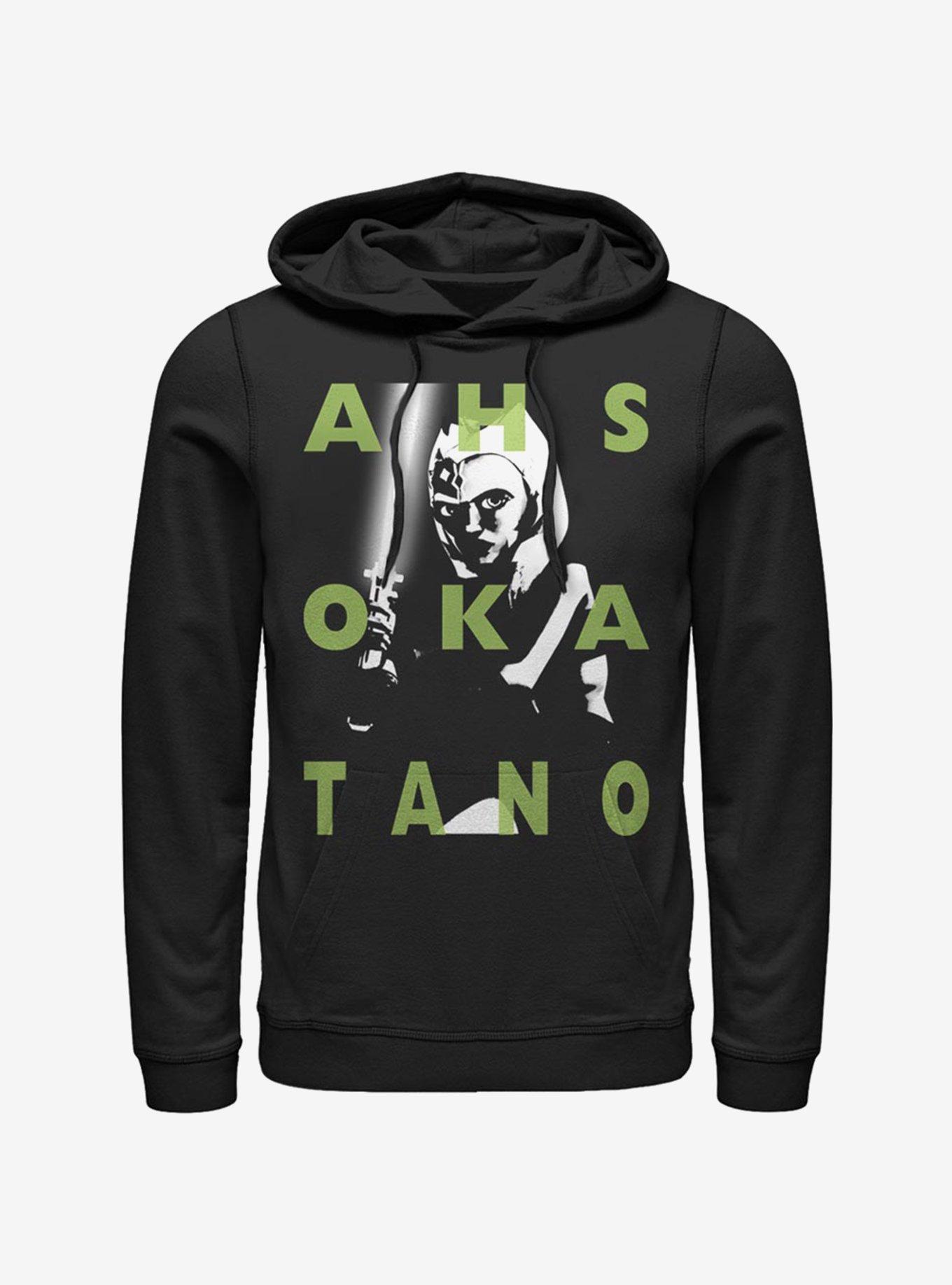 Star Wars The Clone Wars Ahsoka Text Hoodie, BLACK, hi-res