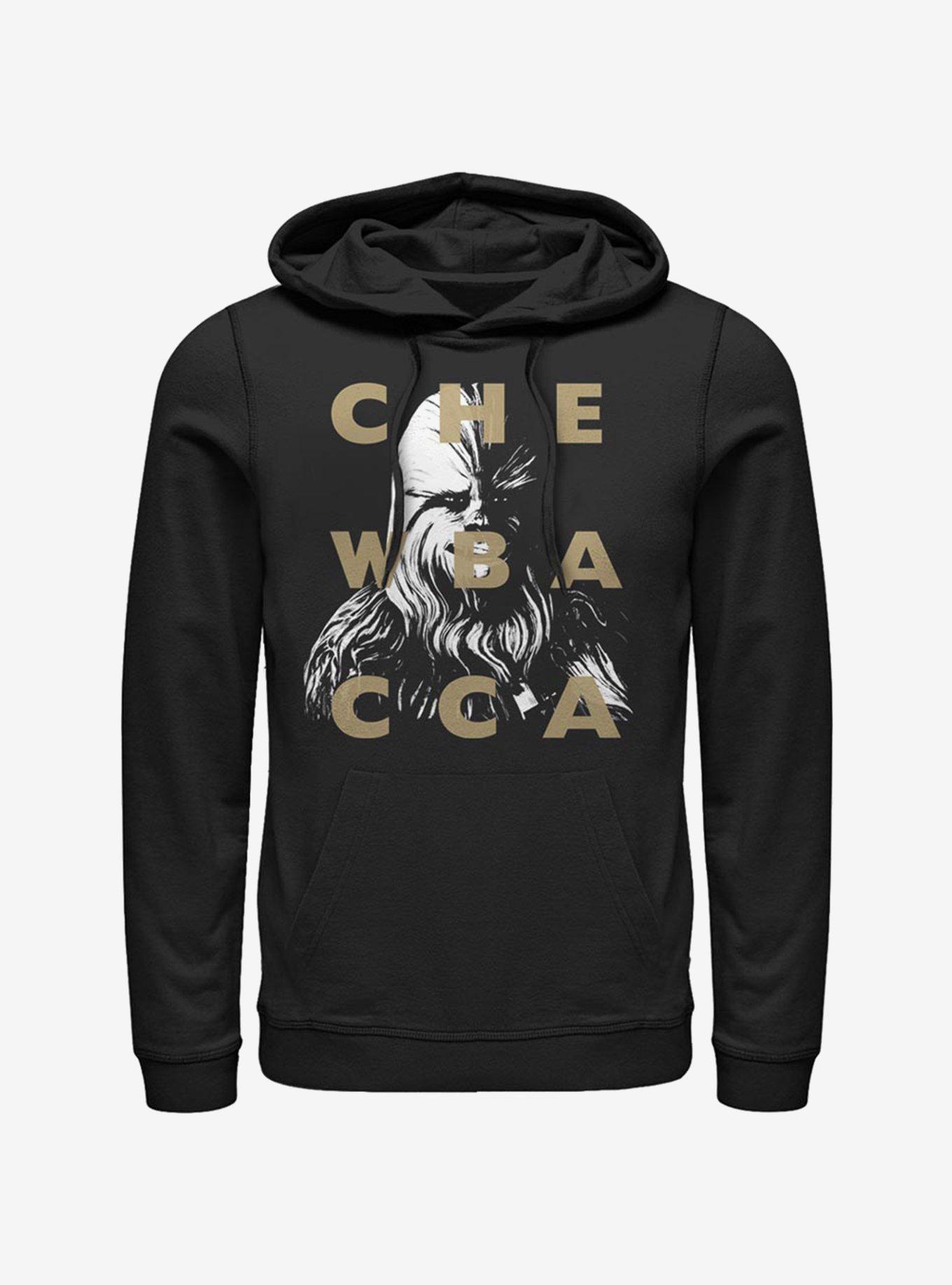 Star Wars The Clone Wars Chewy Text Hoodie, BLACK, hi-res