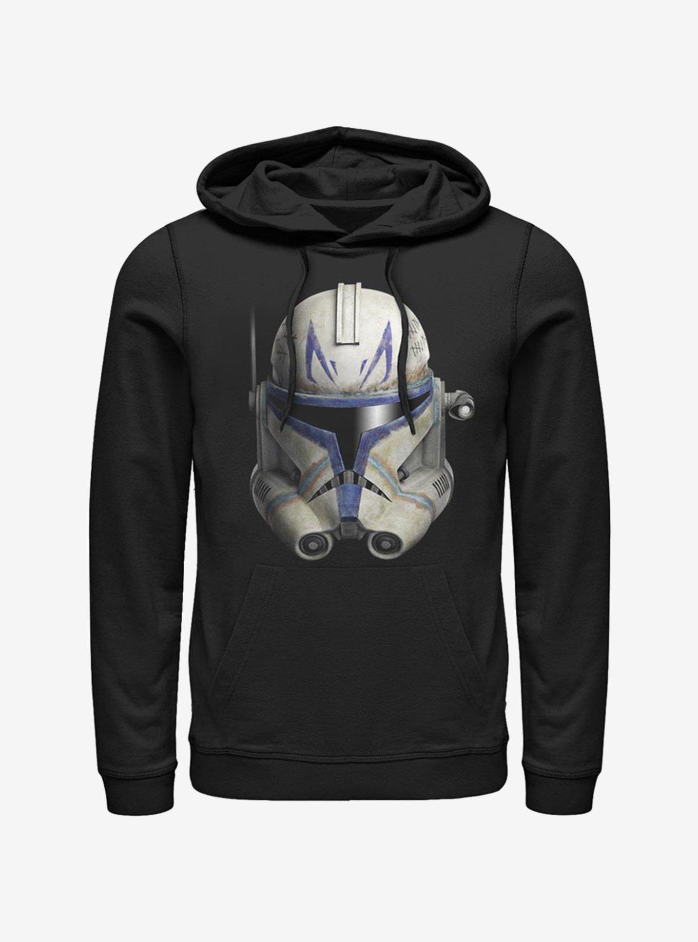 Star Wars The Clone Wars Rex Face Hoodie, BLACK, hi-res