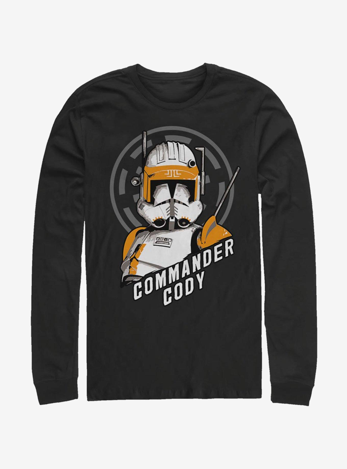 Star Wars The Clone Wars Commander Cody Long-Sleeve T-Shirt, BLACK, hi-res