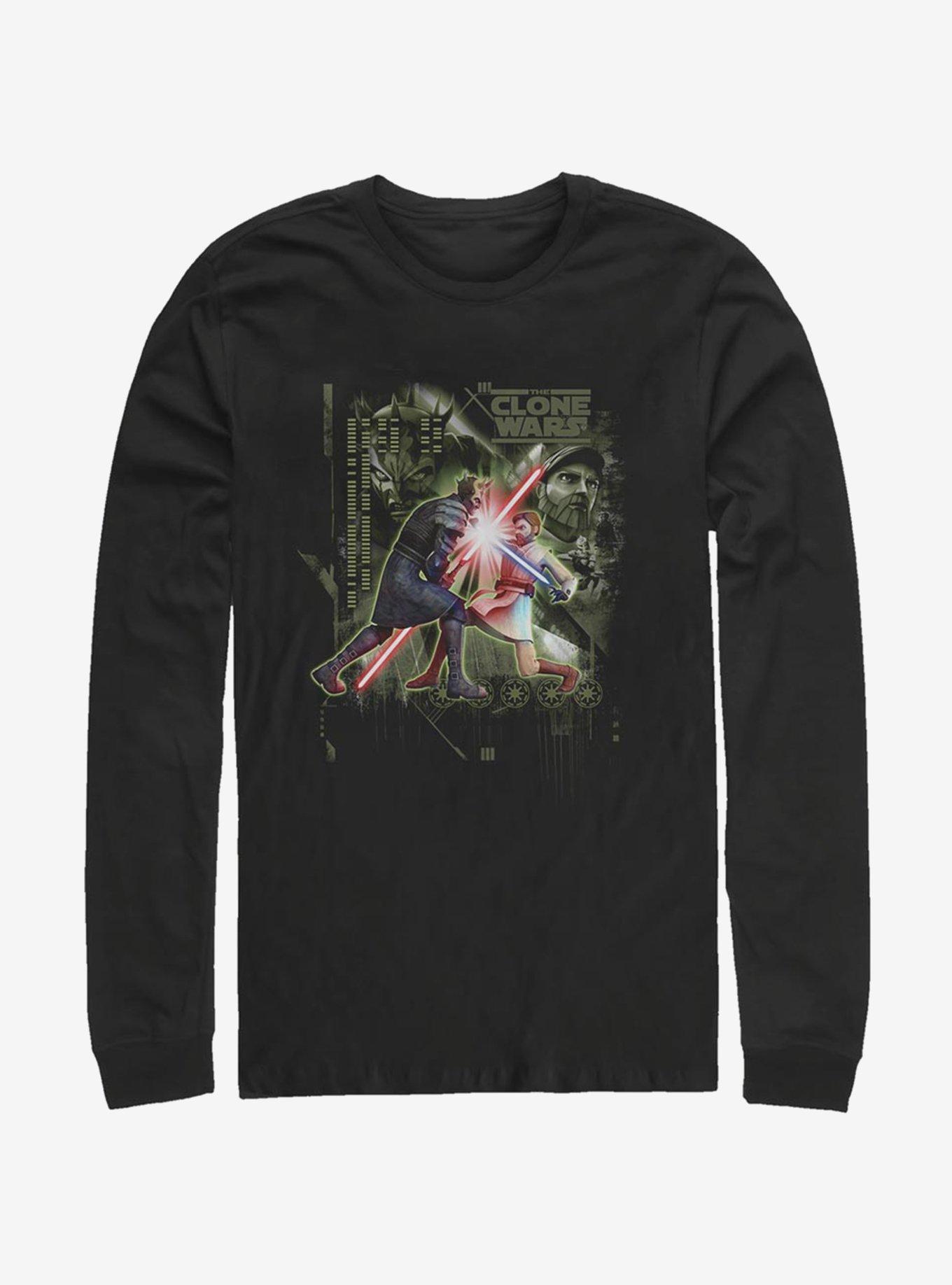 Star Wars The Clone Wars Saber Duel Long-Sleeve T-Shirt, , hi-res